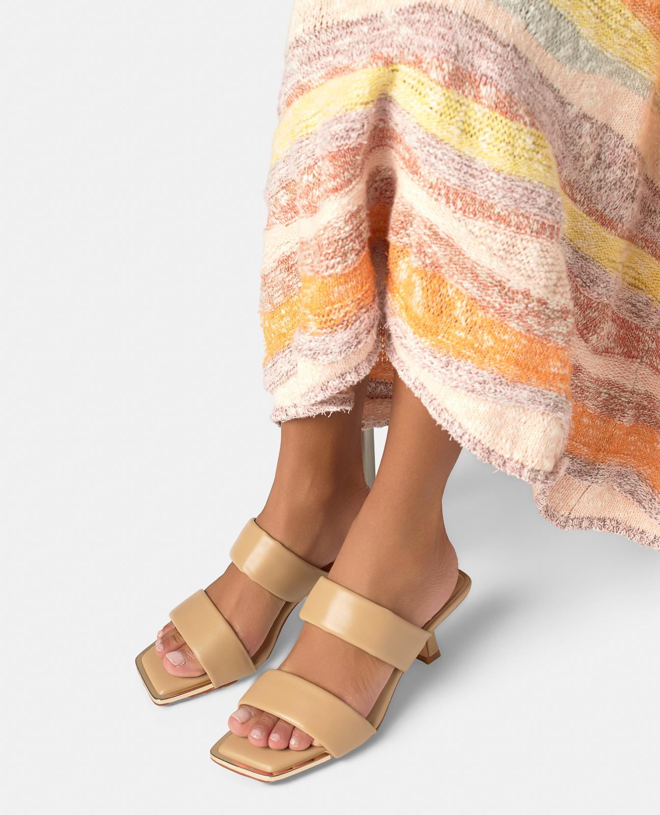 SANDALIA DOBLE TIRA EN NAPA