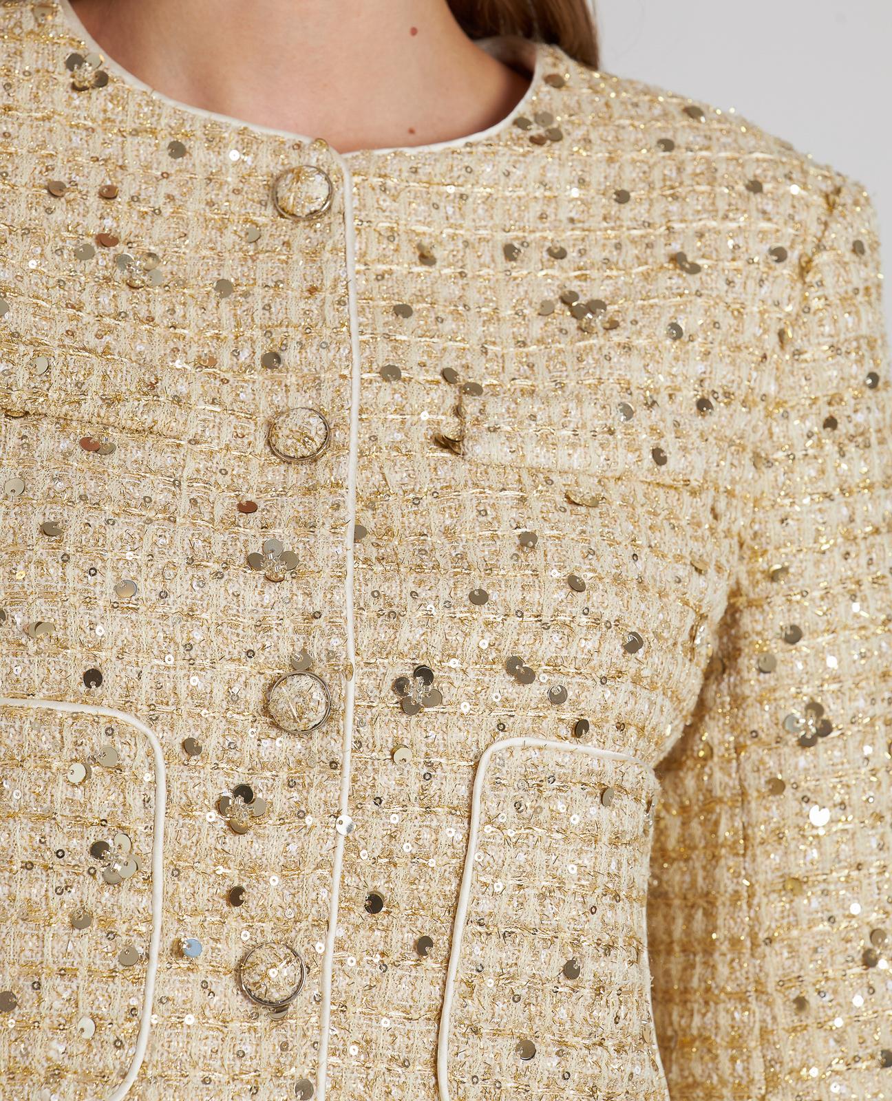 SEQUIN STRUCTURE JACKET