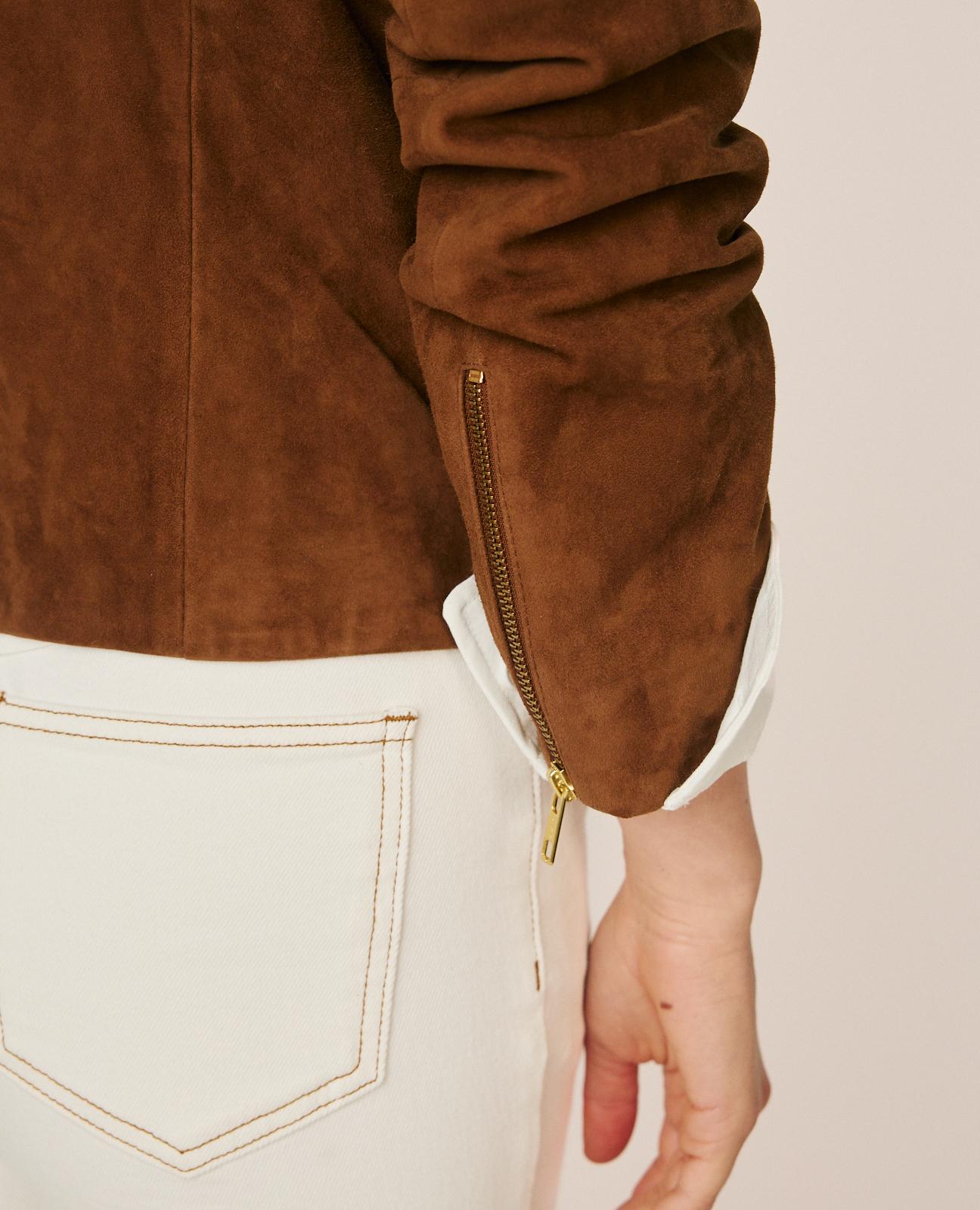 CHAQUETA ANTE CRUZADA