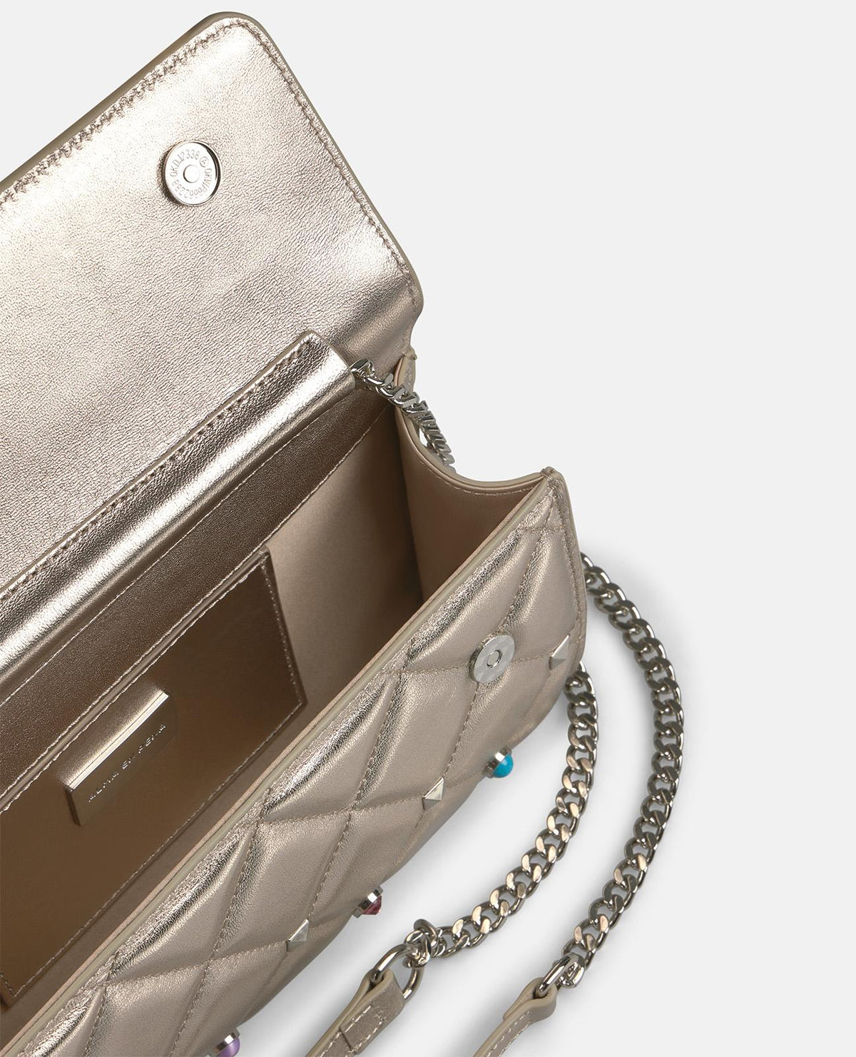 BORSA CON PIETRE MULTICOLORE