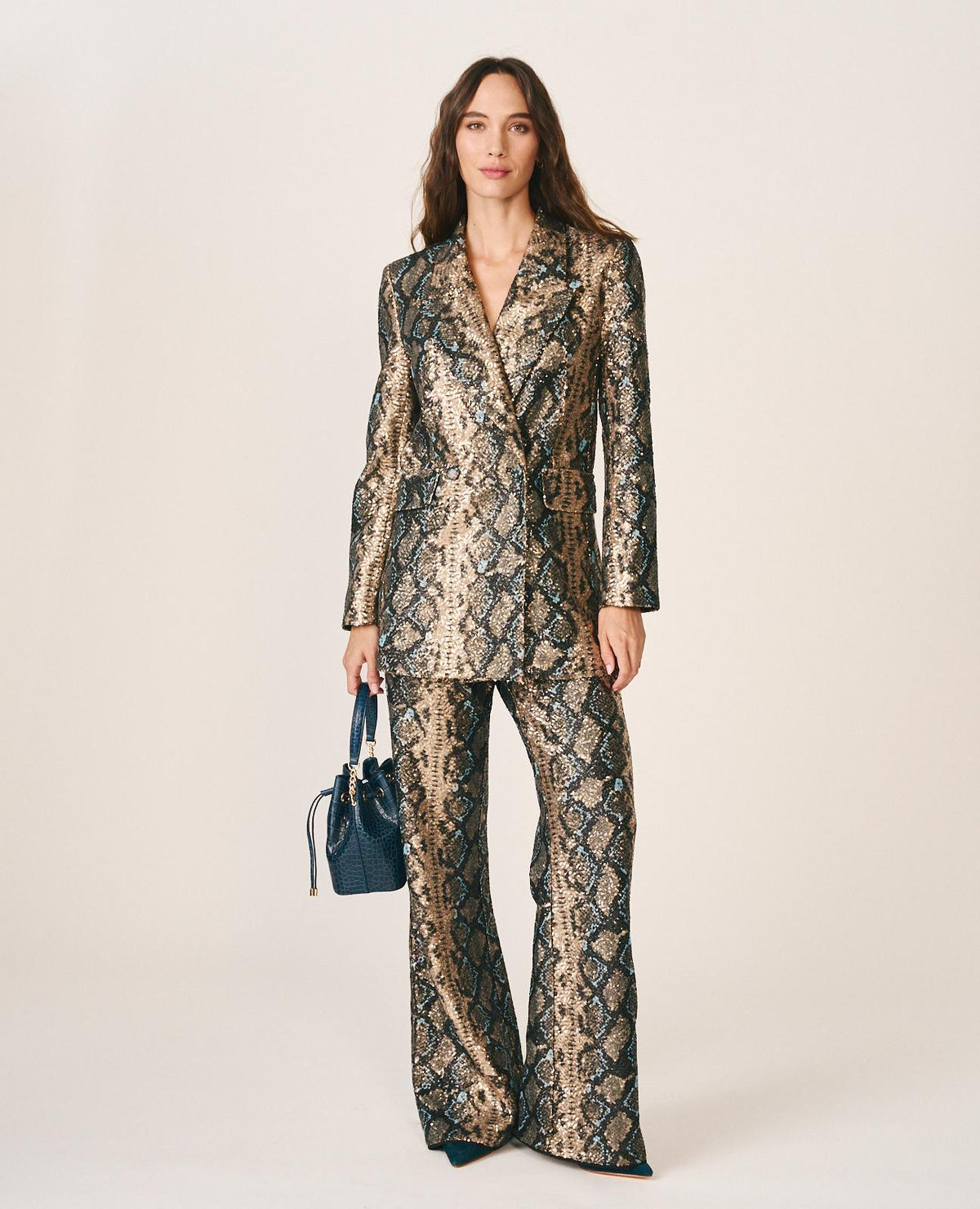 BLAZER LENTEJUELAS ANIMAL PRINT