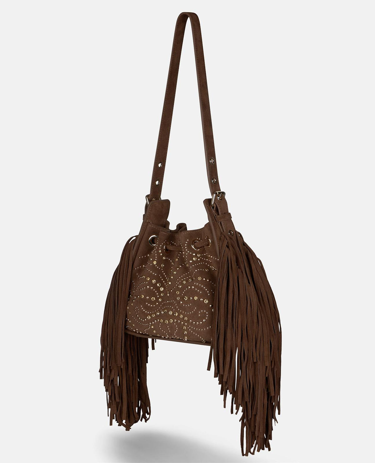 BORSA IN PELLE SERRAGE CON STRASS