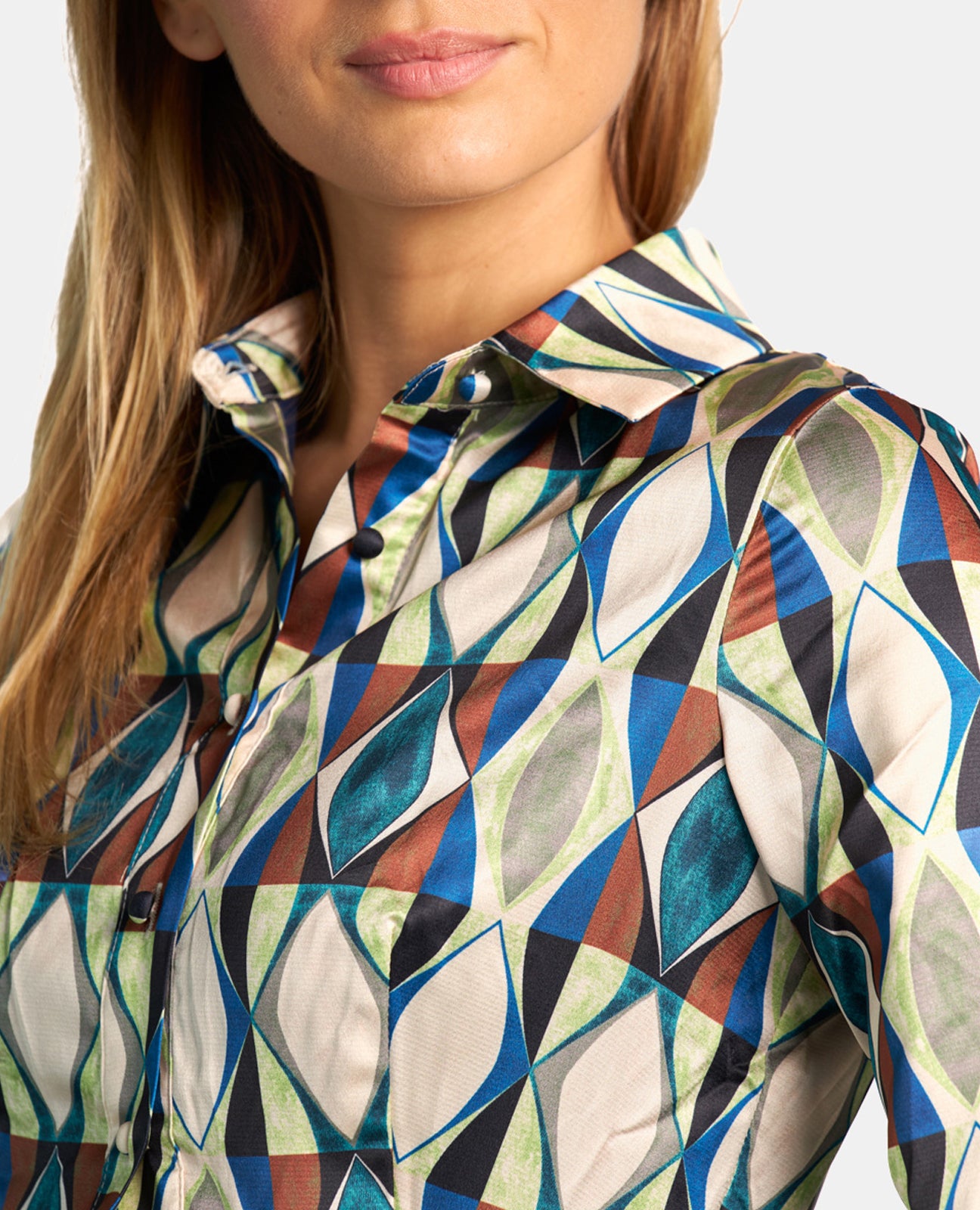 ROBE IMPRIMÉE EN SATIN