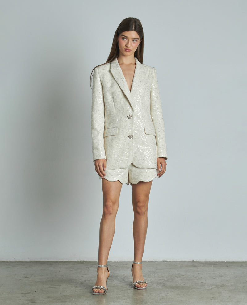 BLAZER LENTEJUELAS BOTÓN JOYA