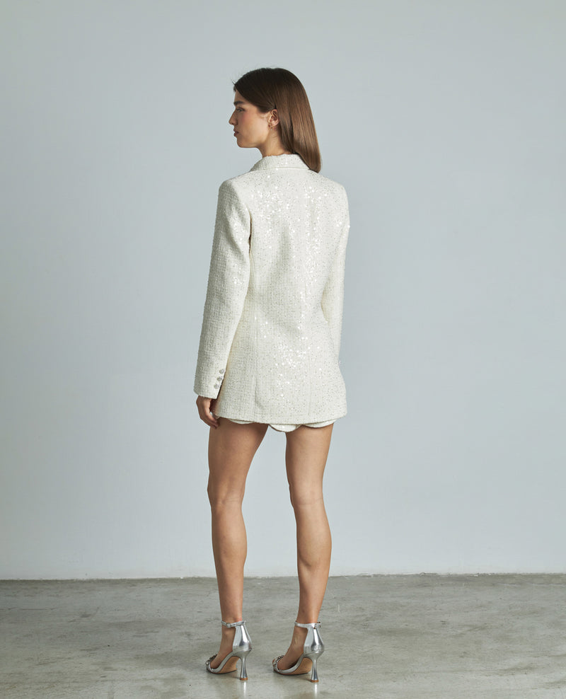 BLAZER LENTEJUELAS BOTÓN JOYA