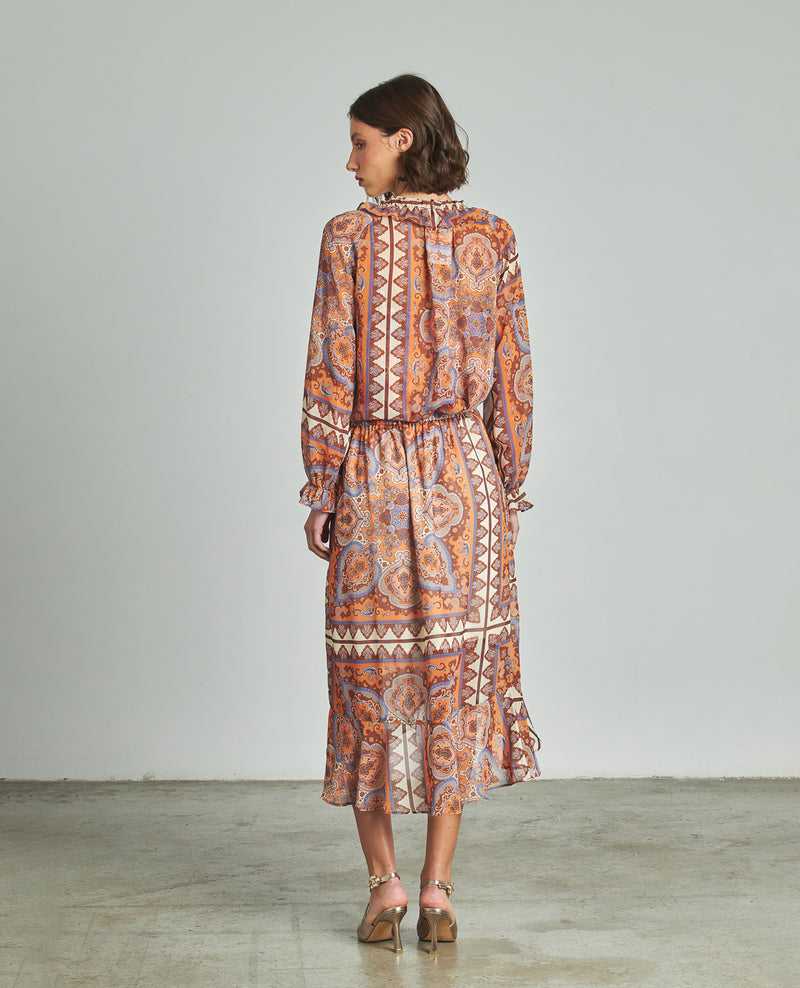 FALDA ESTAMPADA VOLANTES