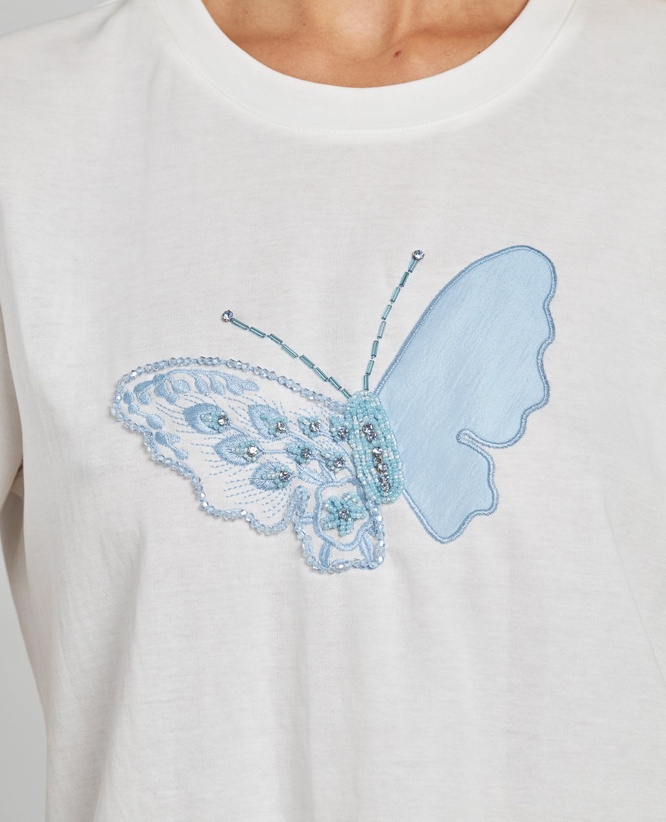 T-SHIRT PAPILLON BRODÉ