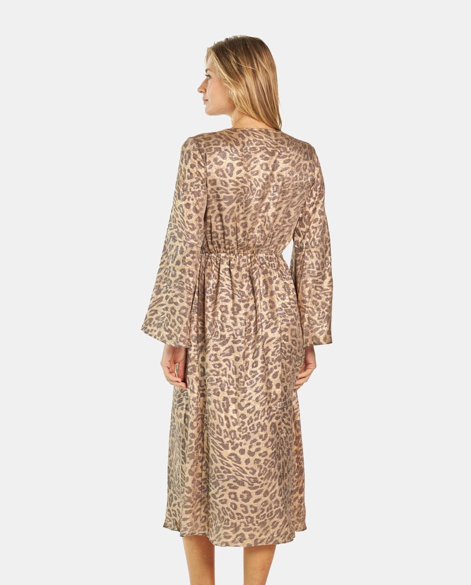 VESTIDO MIDI ANIMAL PRINT