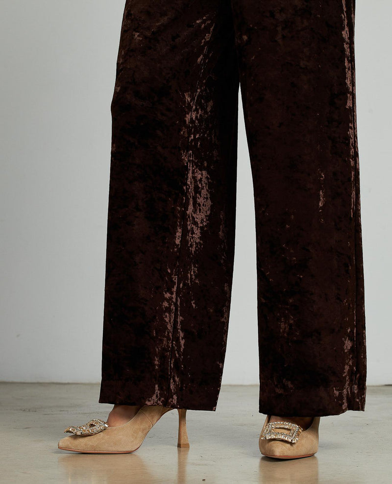 PANTALÓN TIRO ALTO TERCIOPELO