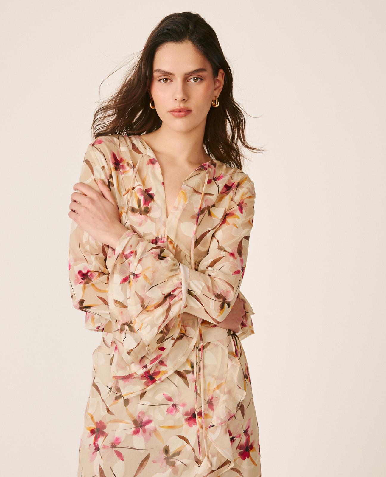 BLUSA FLUIDA FLORAL