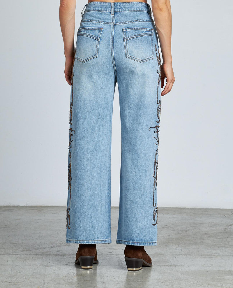 PANTALÓN DENIM DETALLES