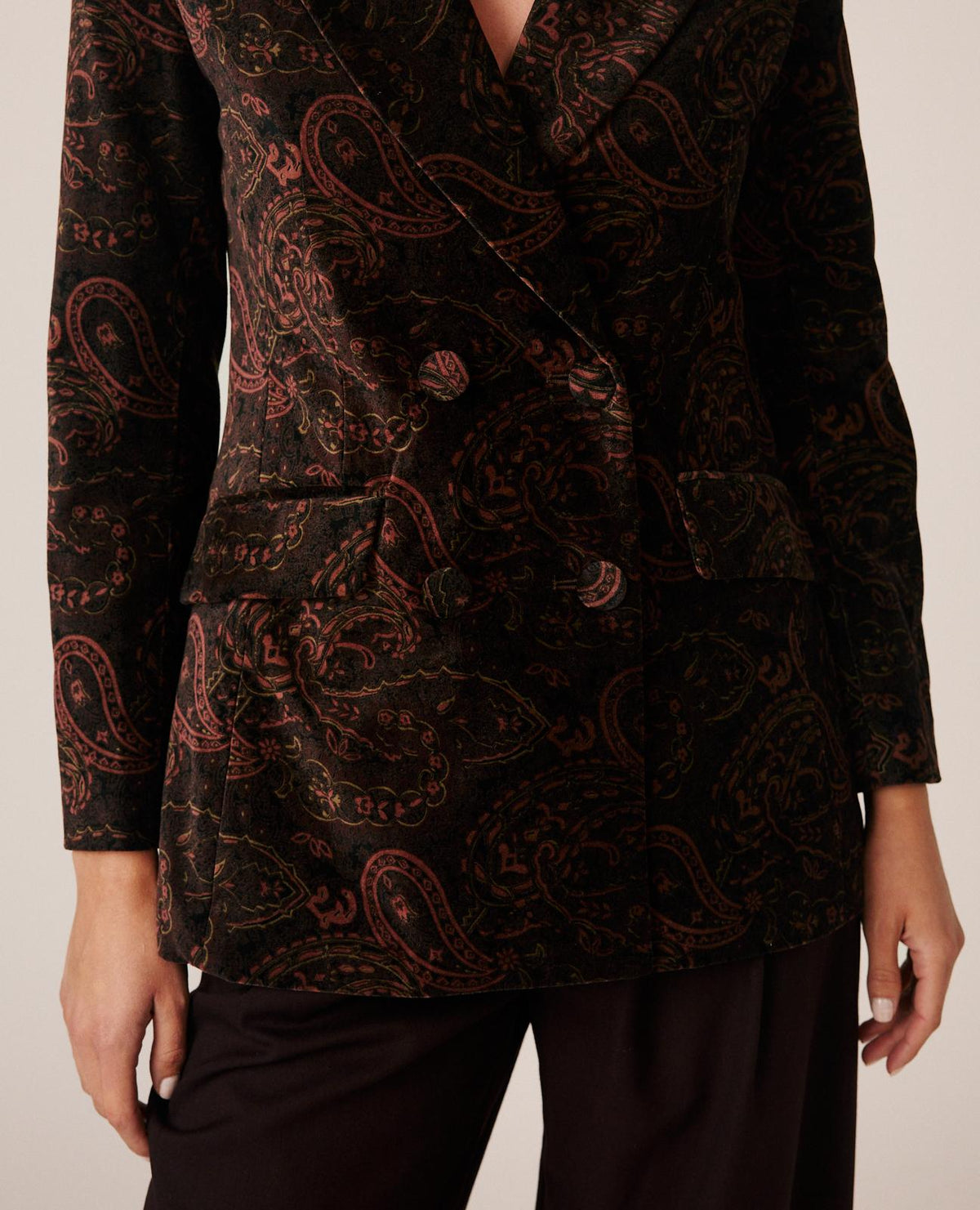 BLAZER TERCIOPELO PAISLEY