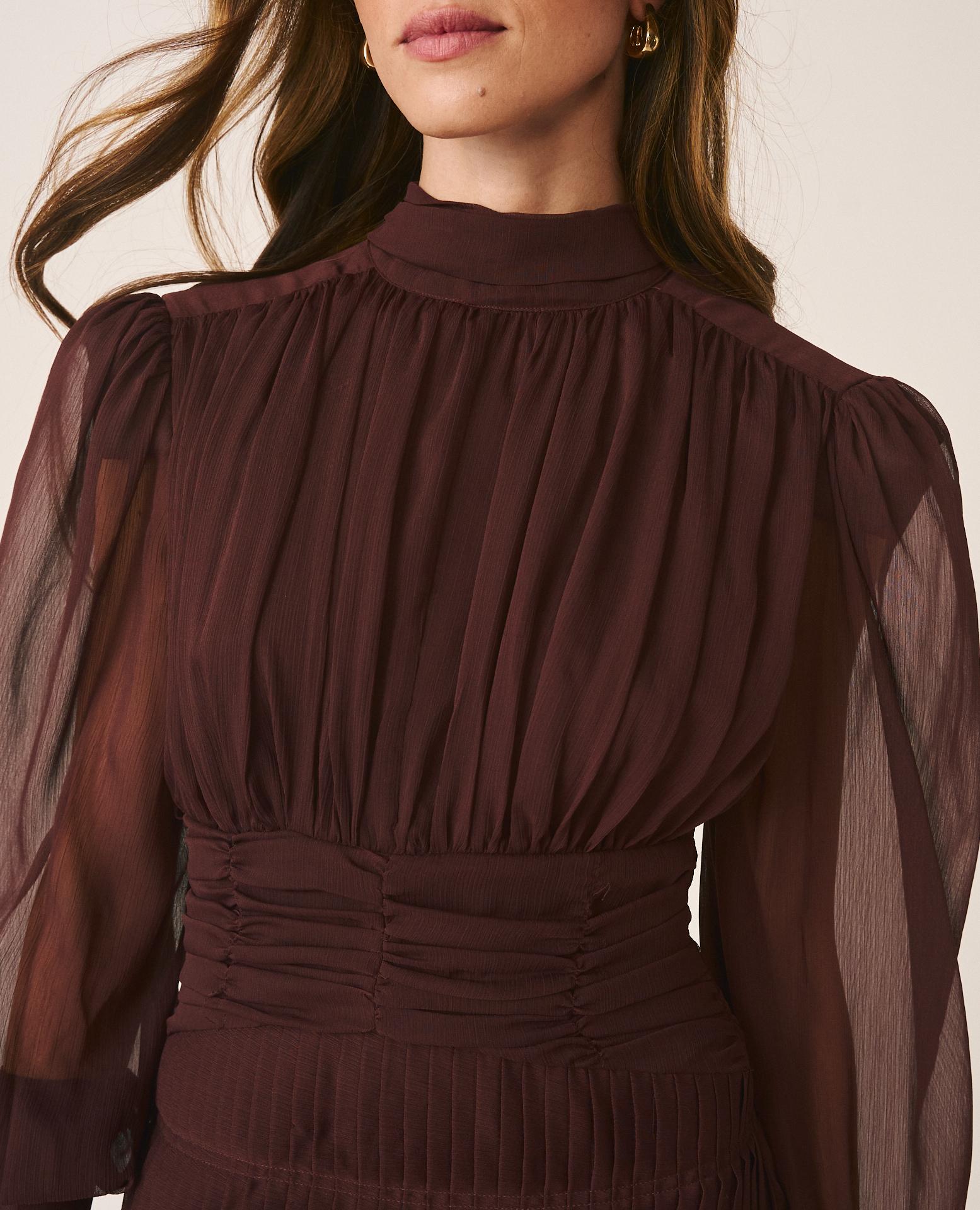 VESTIDO MINI GASA LISO