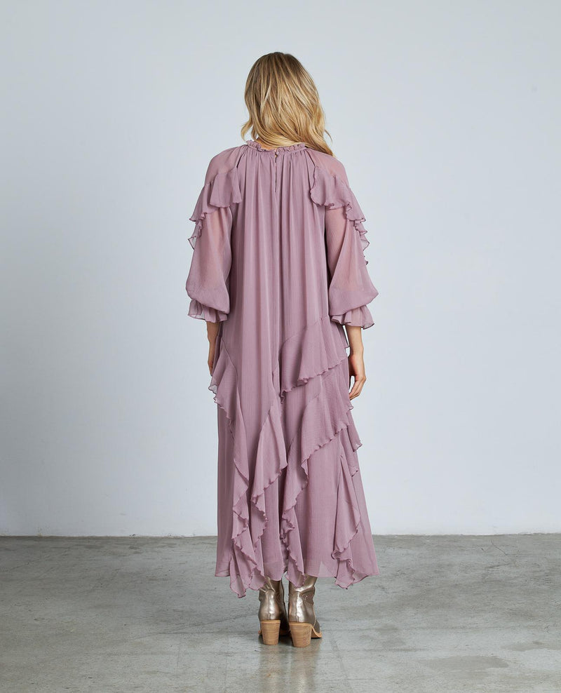 VESTIDO STRAIGHT VOLANTES