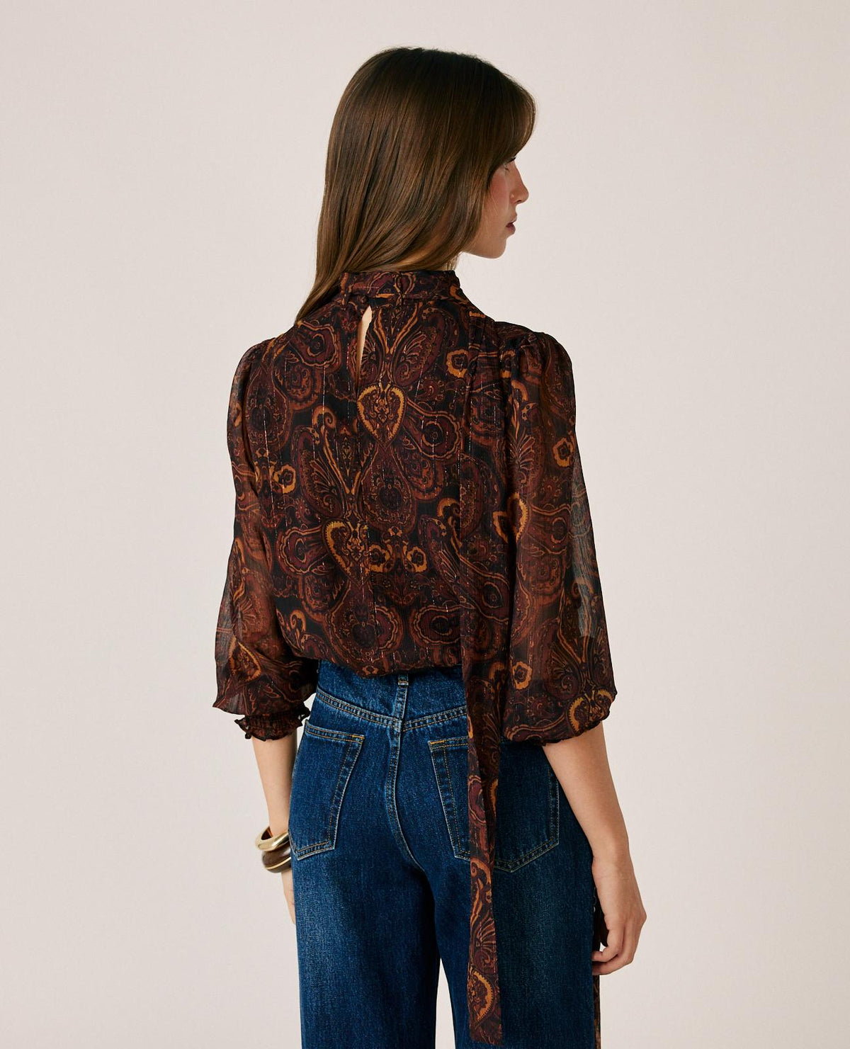 BLUSA GASA ESTAMPADO PAISLEY