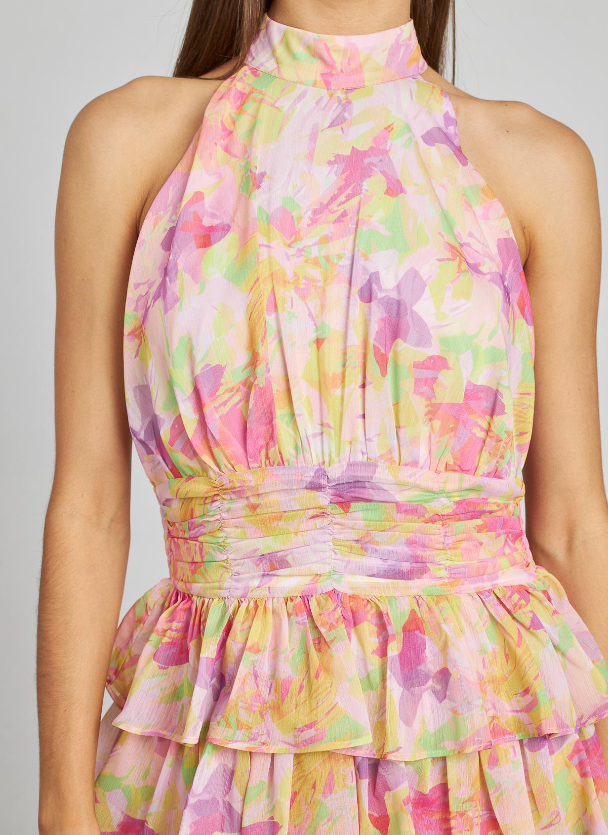 VESTIDO VOLANTES HALTER