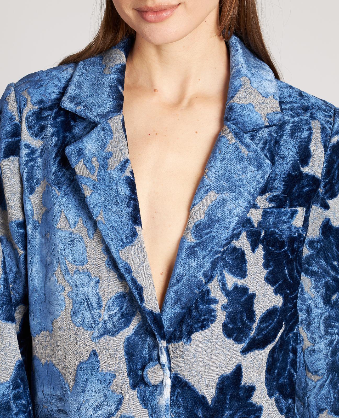 CAPPOTTO DI VELLUTO A FIORI