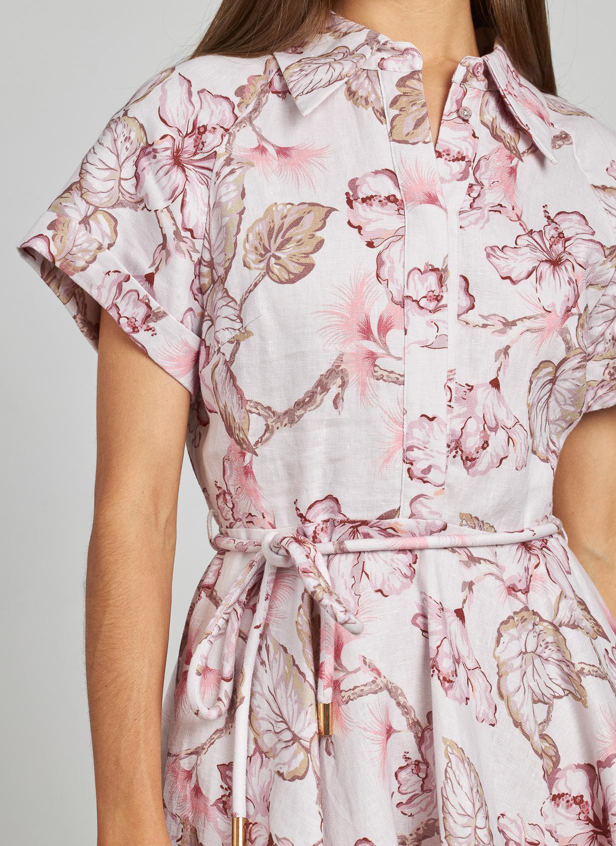 VESTIDO ESTAMPADO VOLANTES