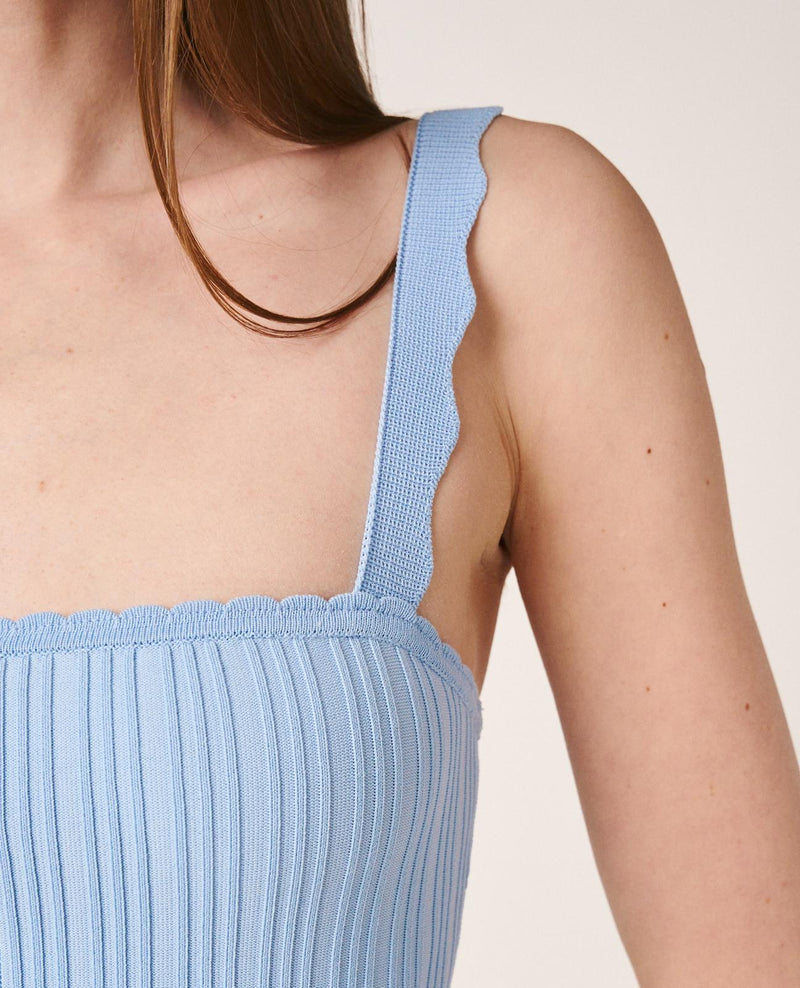 VESTIDO PUNTO MIDI AJUSTADO