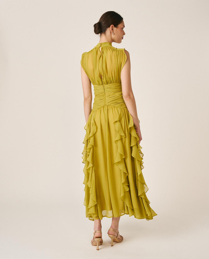 VESTIDO LARGO VOLANTES