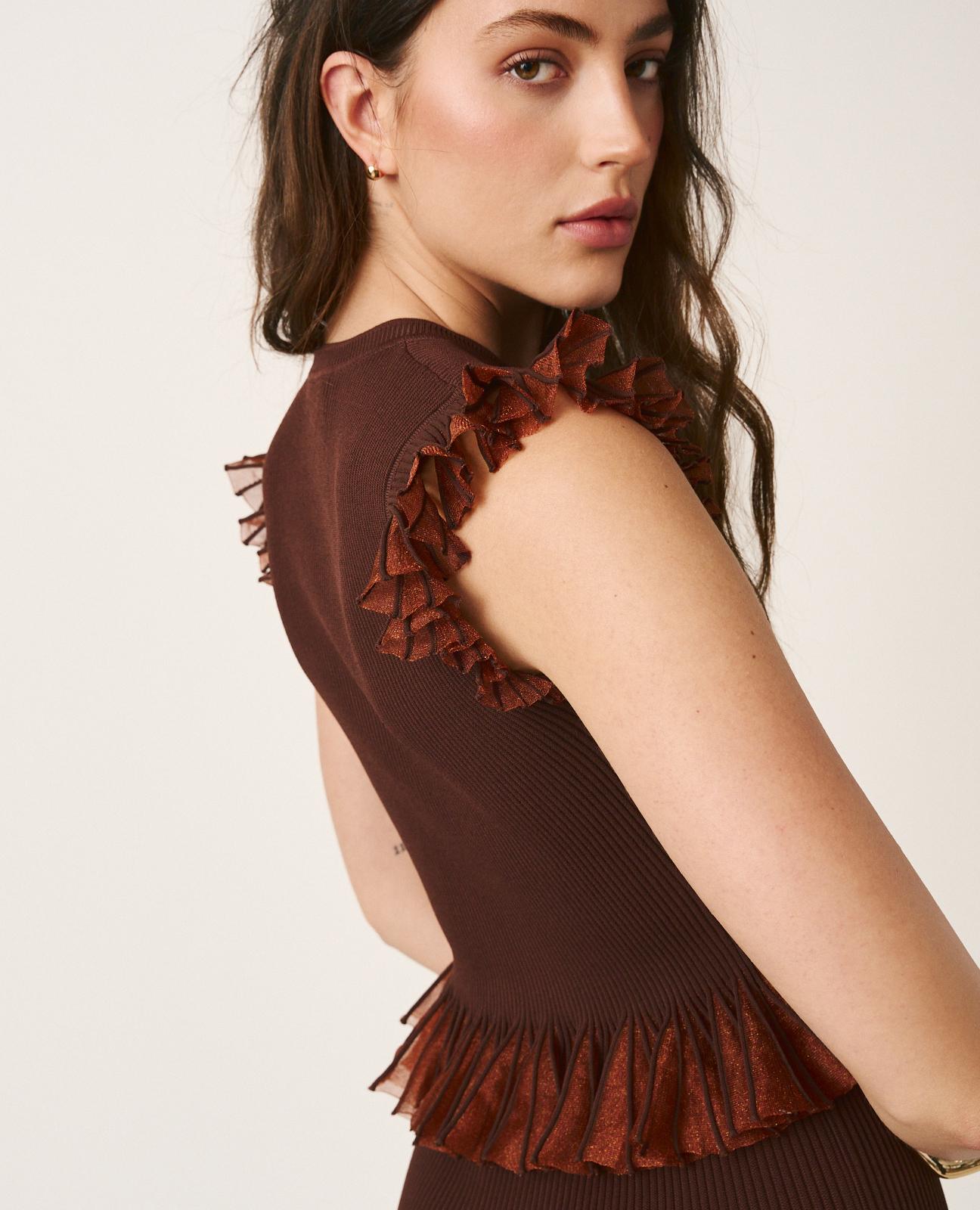 TOP VOLANTES METALIZADO