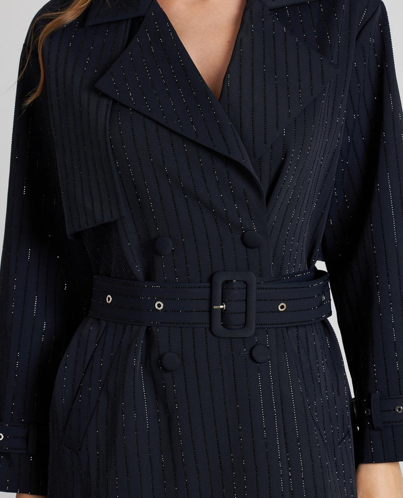 TRENCH CRUZADA BRILLOS