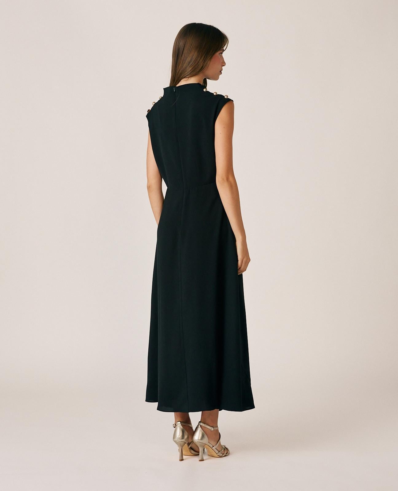 VESTIDO LARGO CREPE FLUIDO