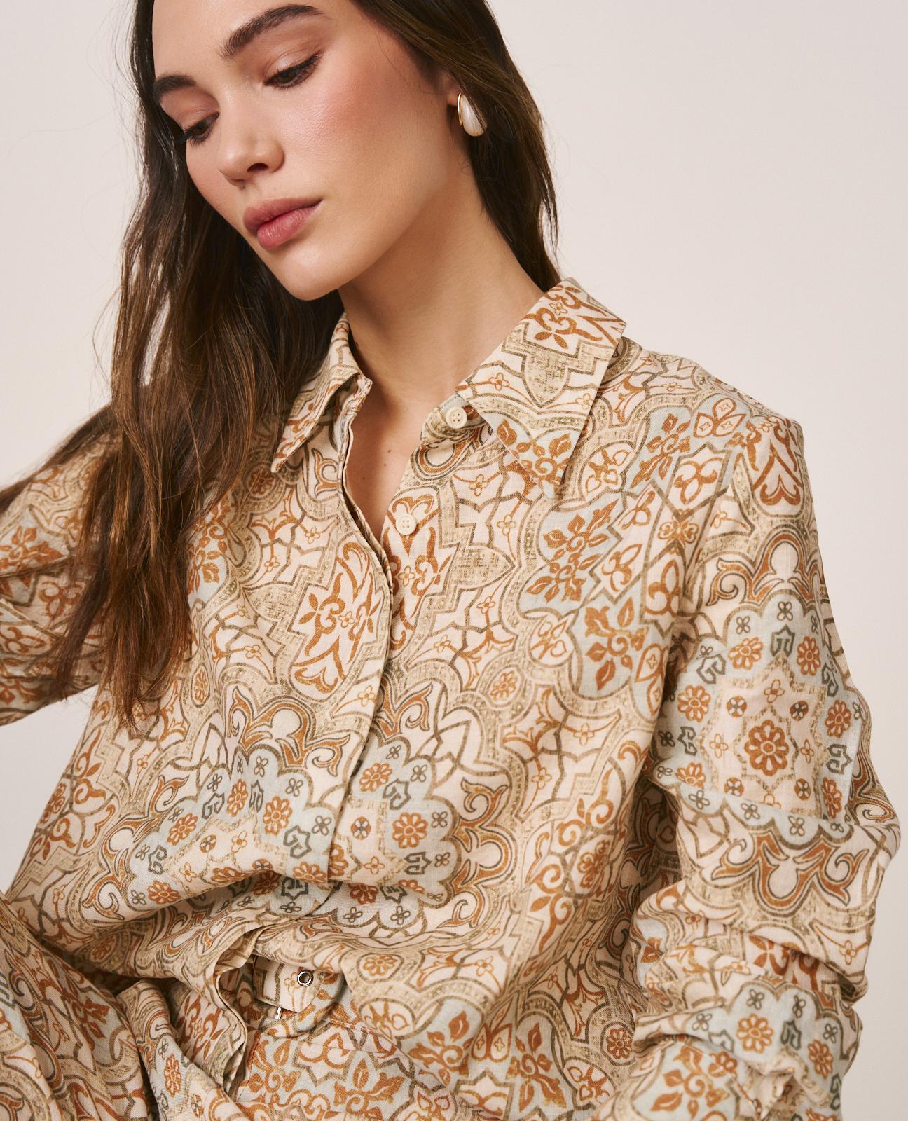 CAMISA ESTAMPADO GEOMÉTRICO