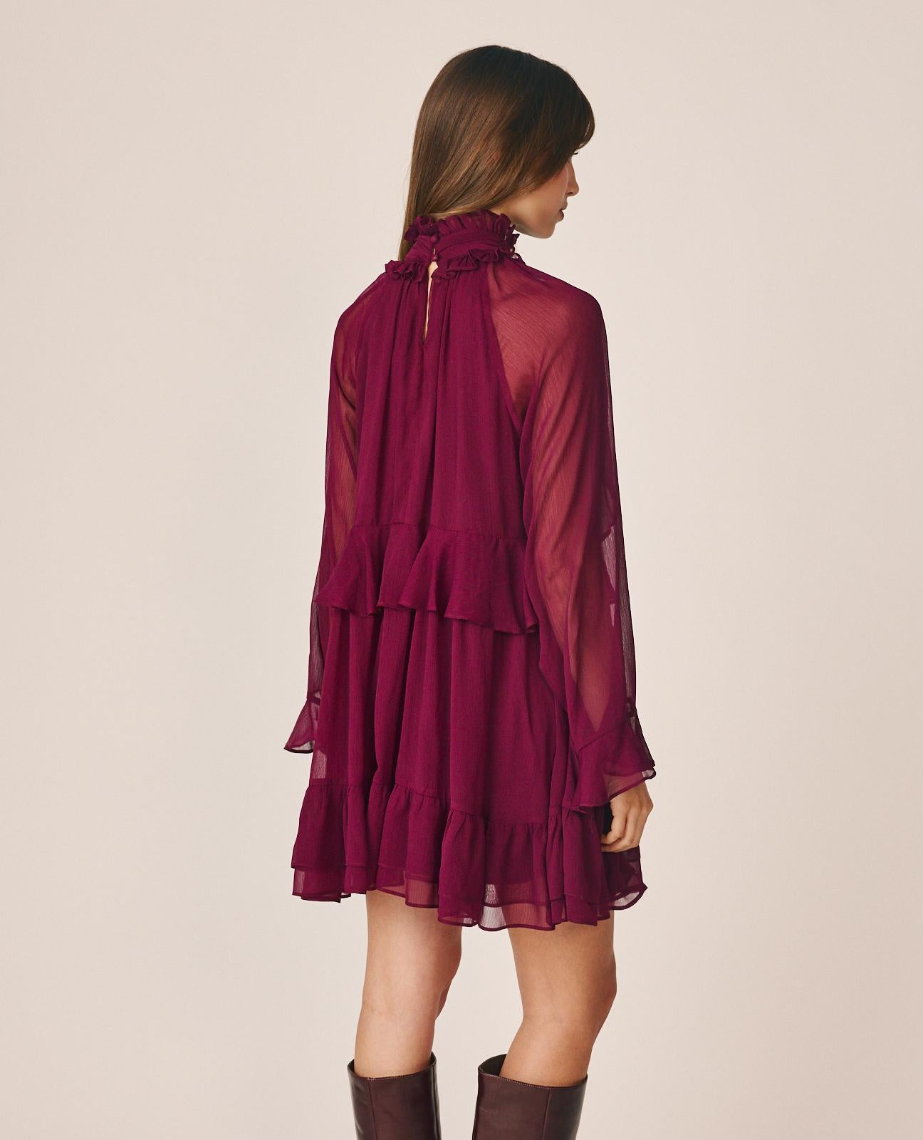 VESTIDO MINI CON VOLANTES