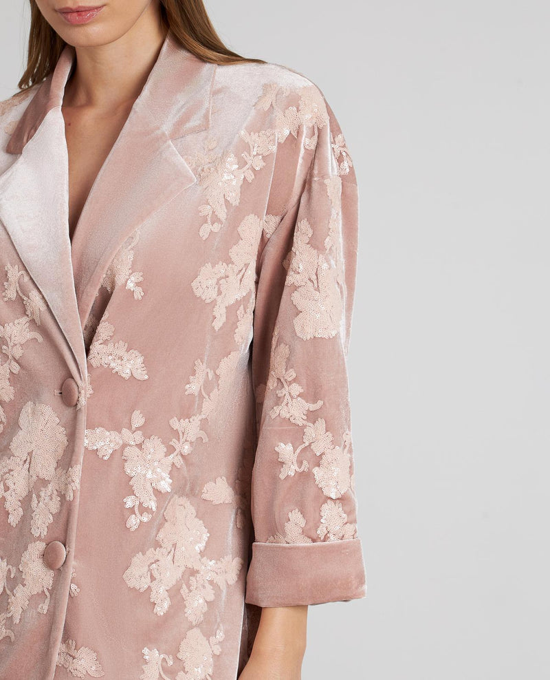 BLAZER CRUZADA DETALLES LENTEJUELAS