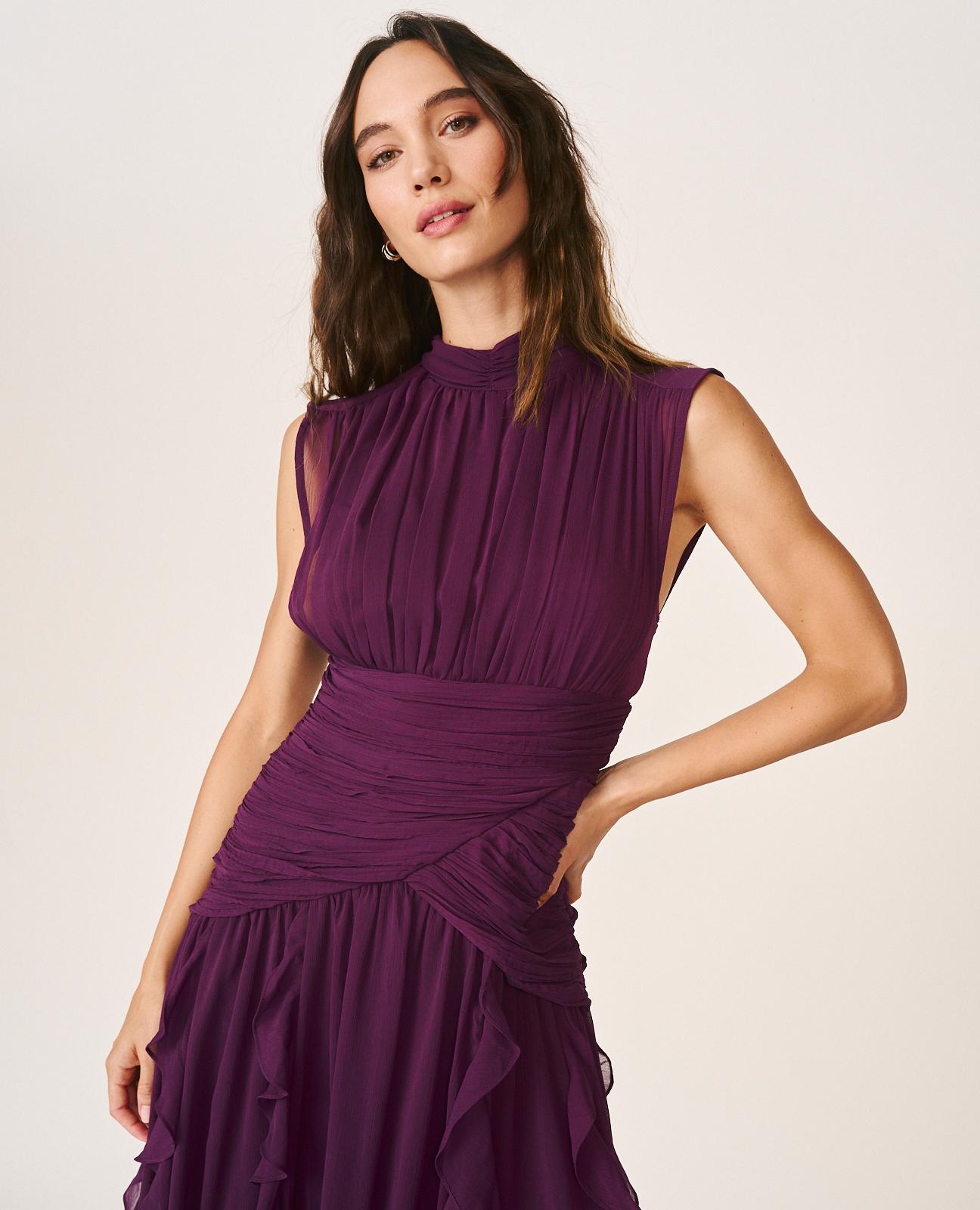 VESTIDO LARGO VOLANTES