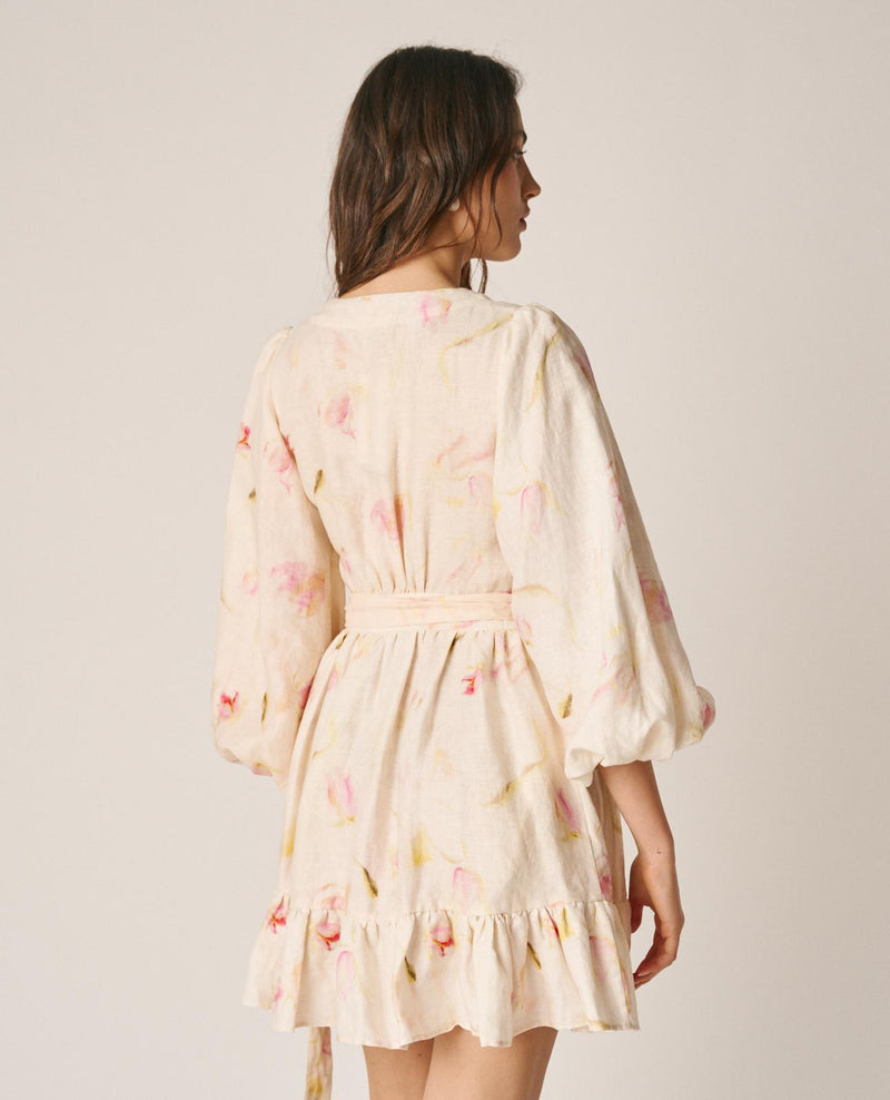 VESTIDO CORTO ESTAMPADO LAZO