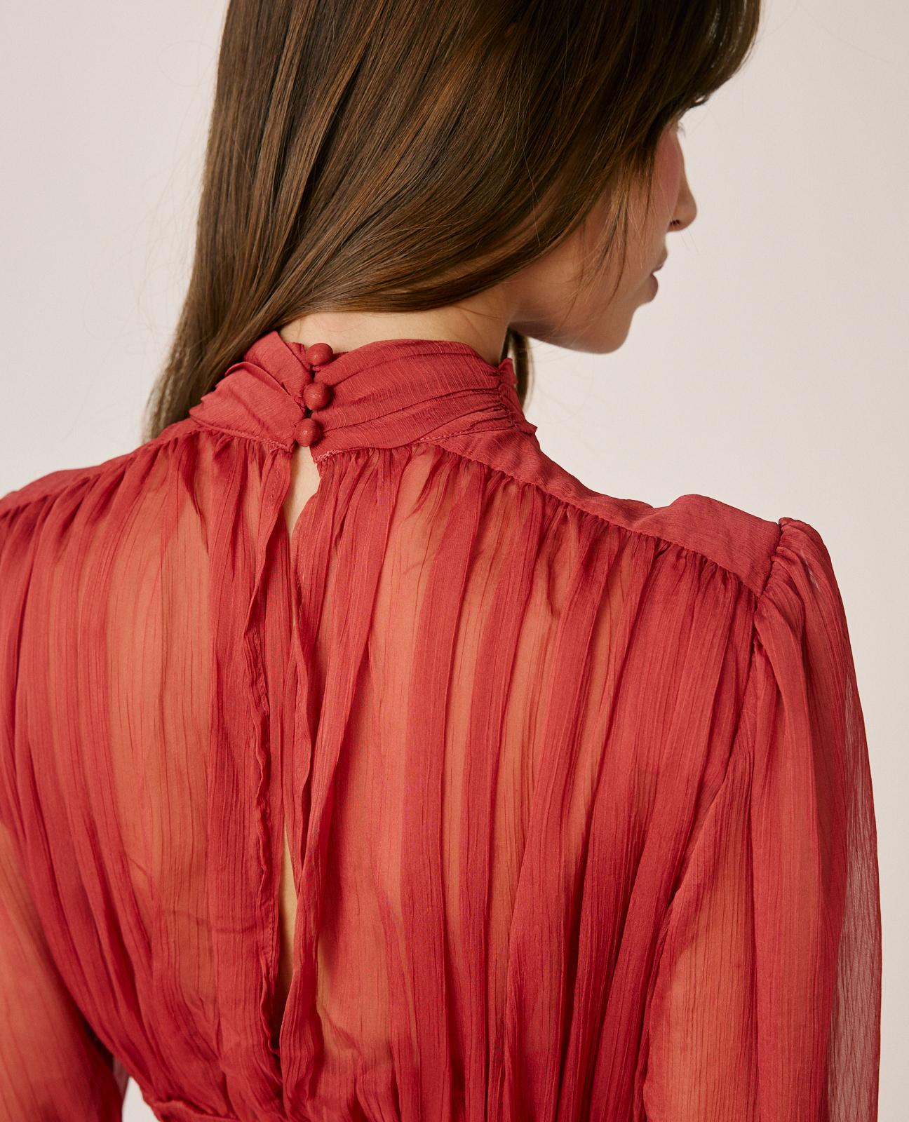 VESTIDO MINI GASA LISO