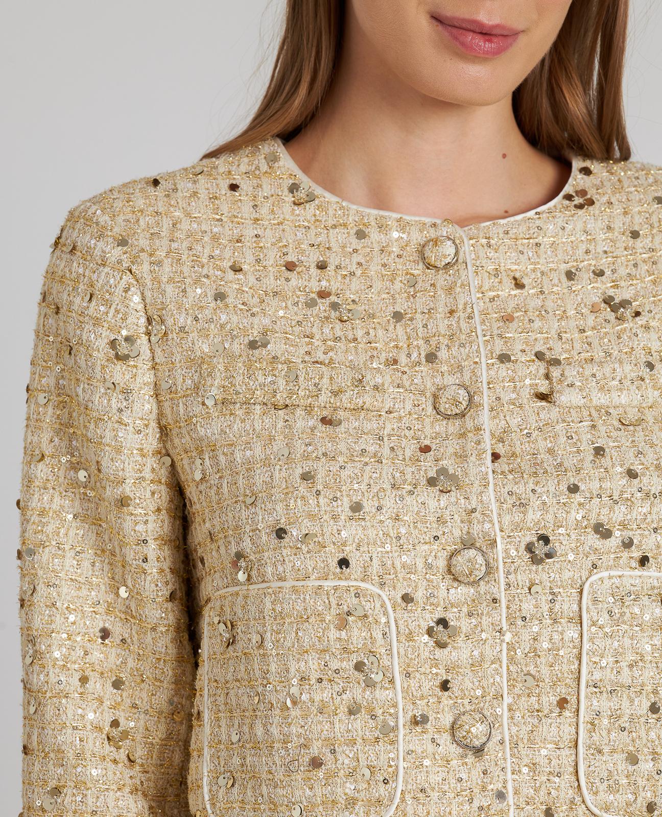 SEQUIN STRUCTURE JACKET
