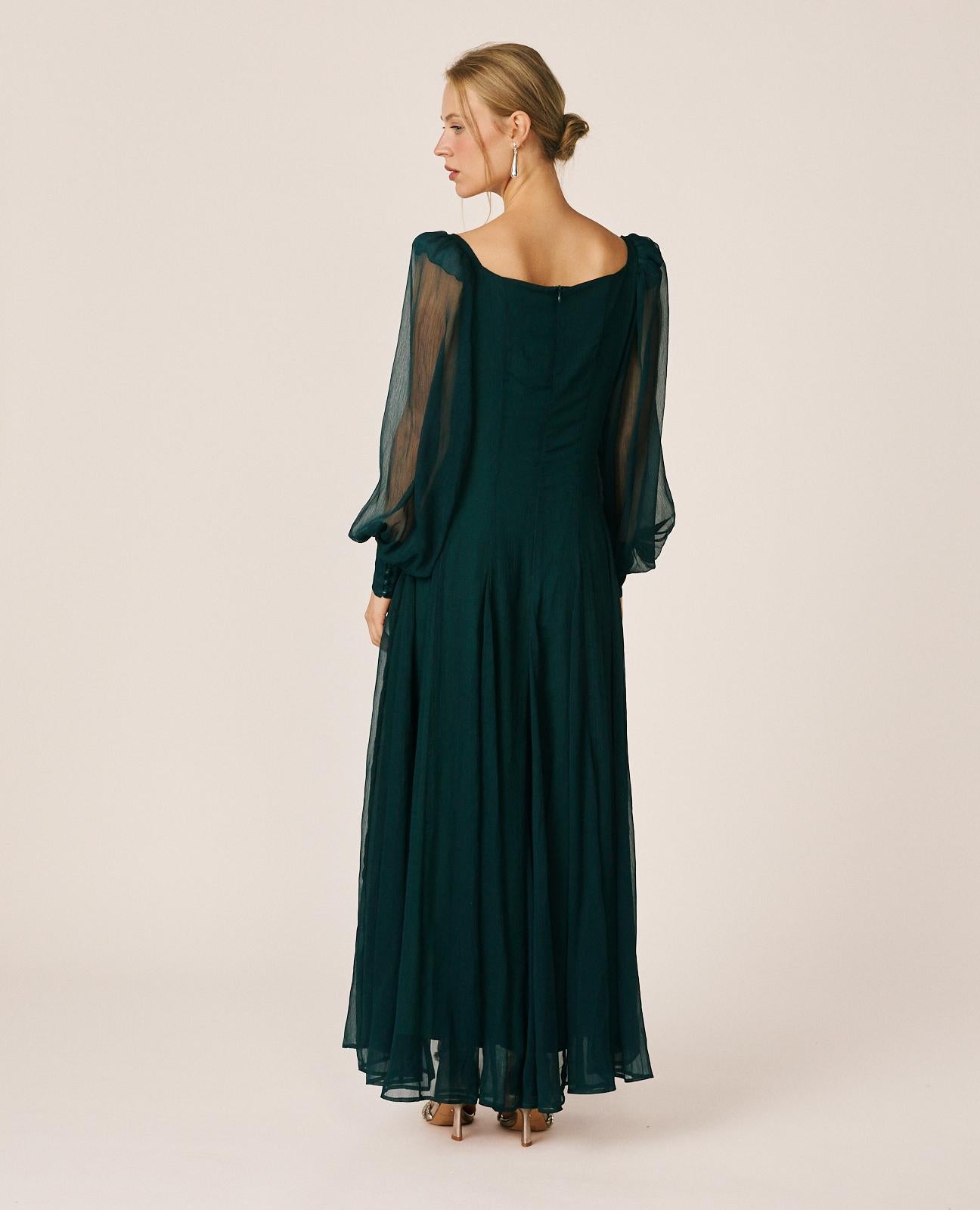 VESTIDO LARGO GASA
