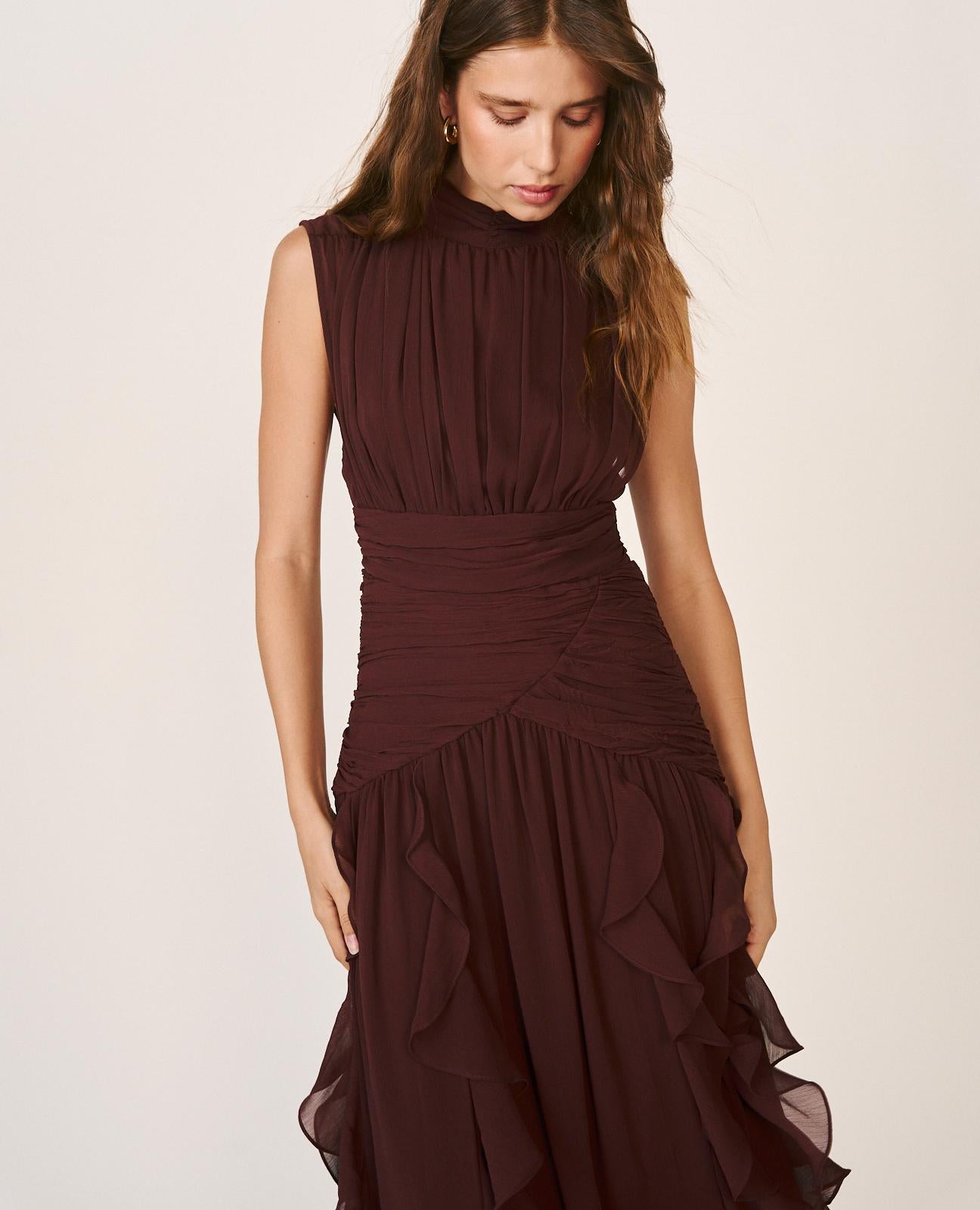 VESTIDO LARGO VOLANTES