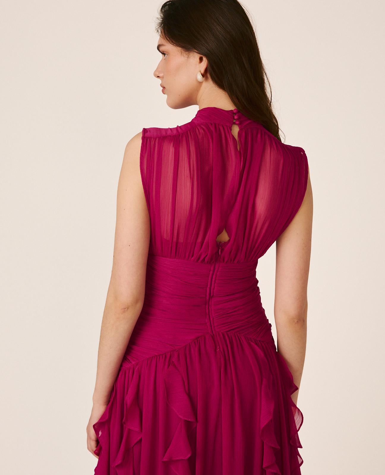 LONG DRESS WITH RUFFLES