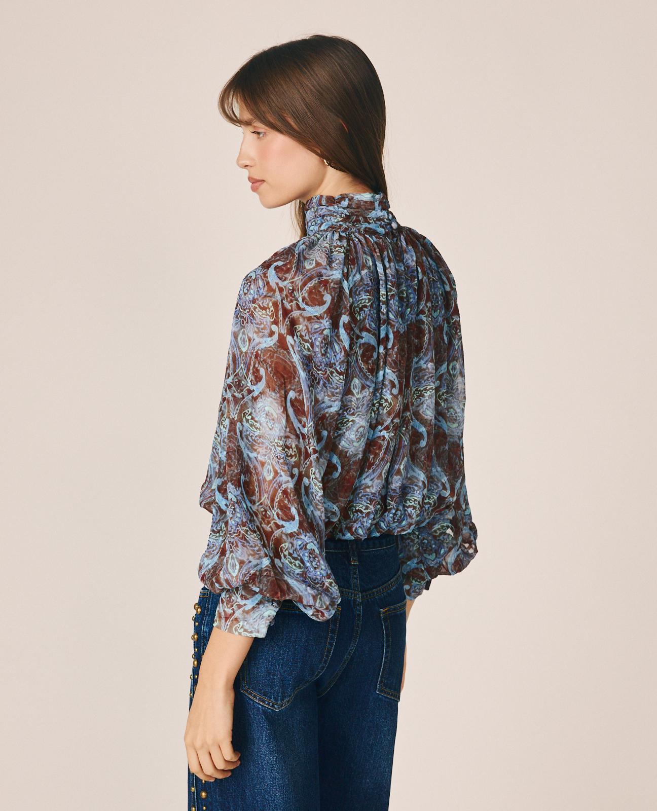 BLUSA GASA ESTAMPADO PAISLEY