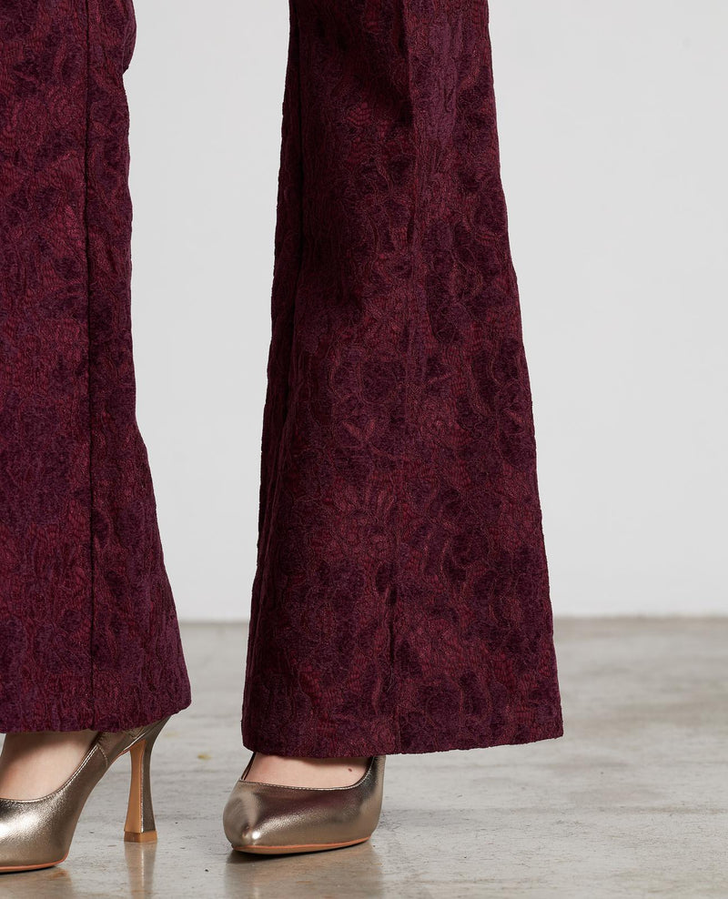 TEXTURED FLARE JEGGING