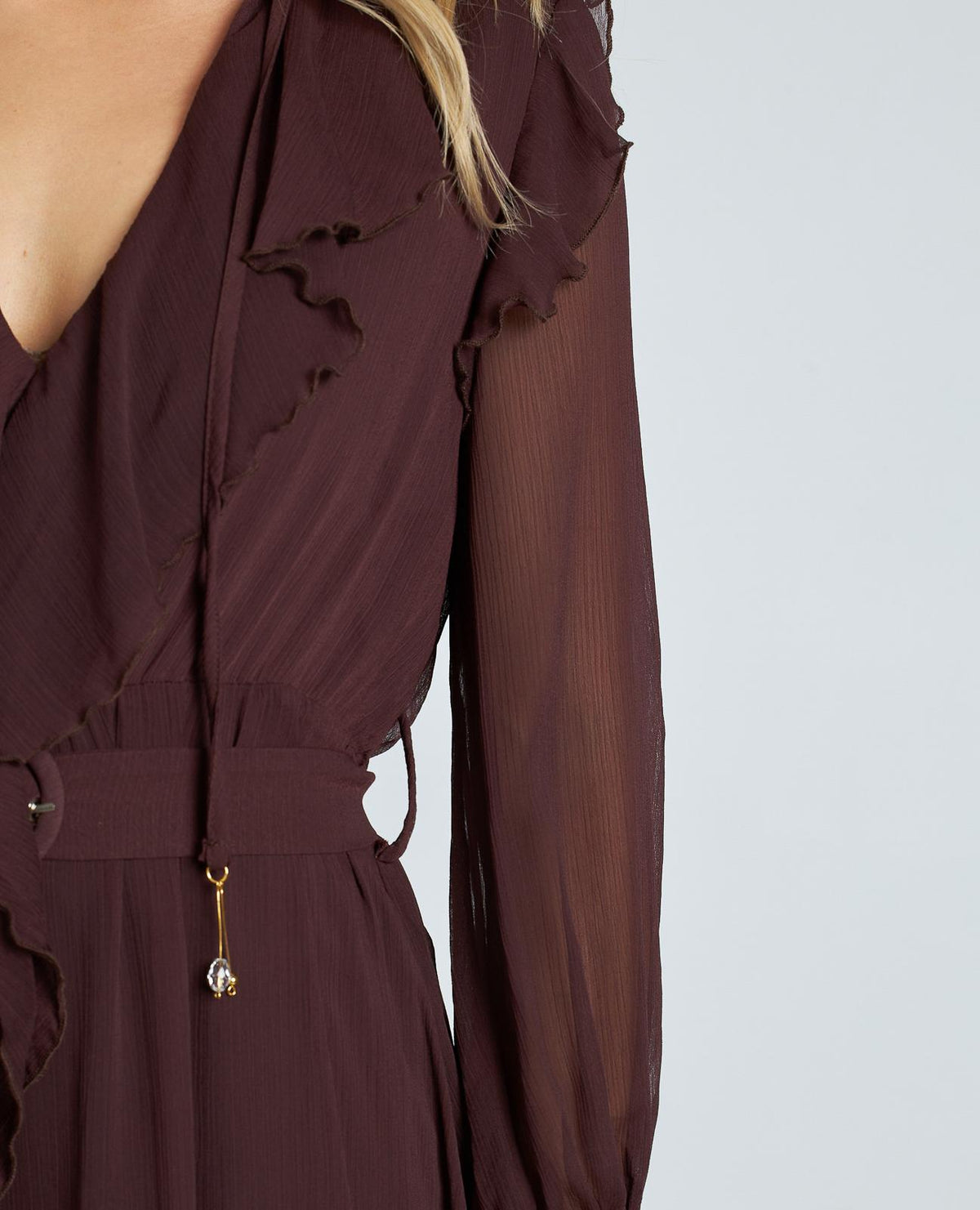 VESTIDO VOLANTES CINTURÓN
