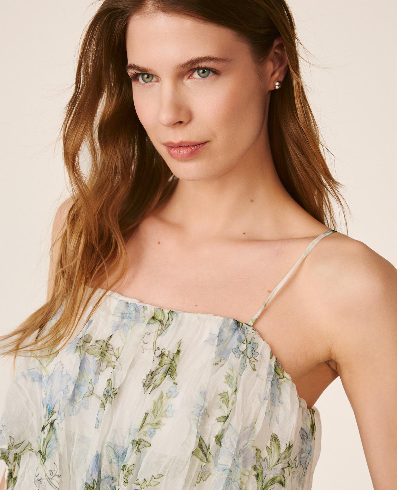 VESTIDO DE GASA FLORAL