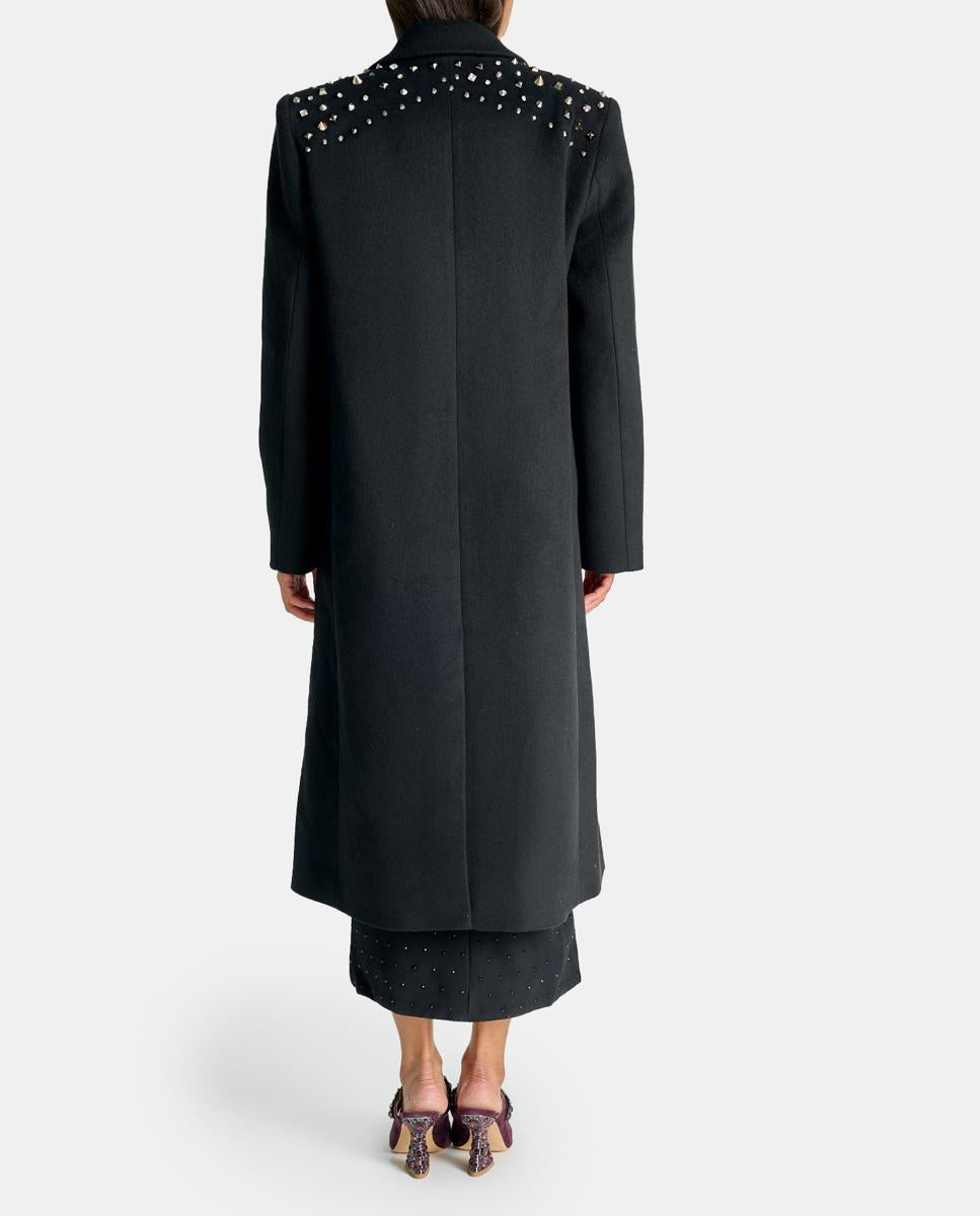 MANTEAU LONG EN FIL MÉTALLIQUE