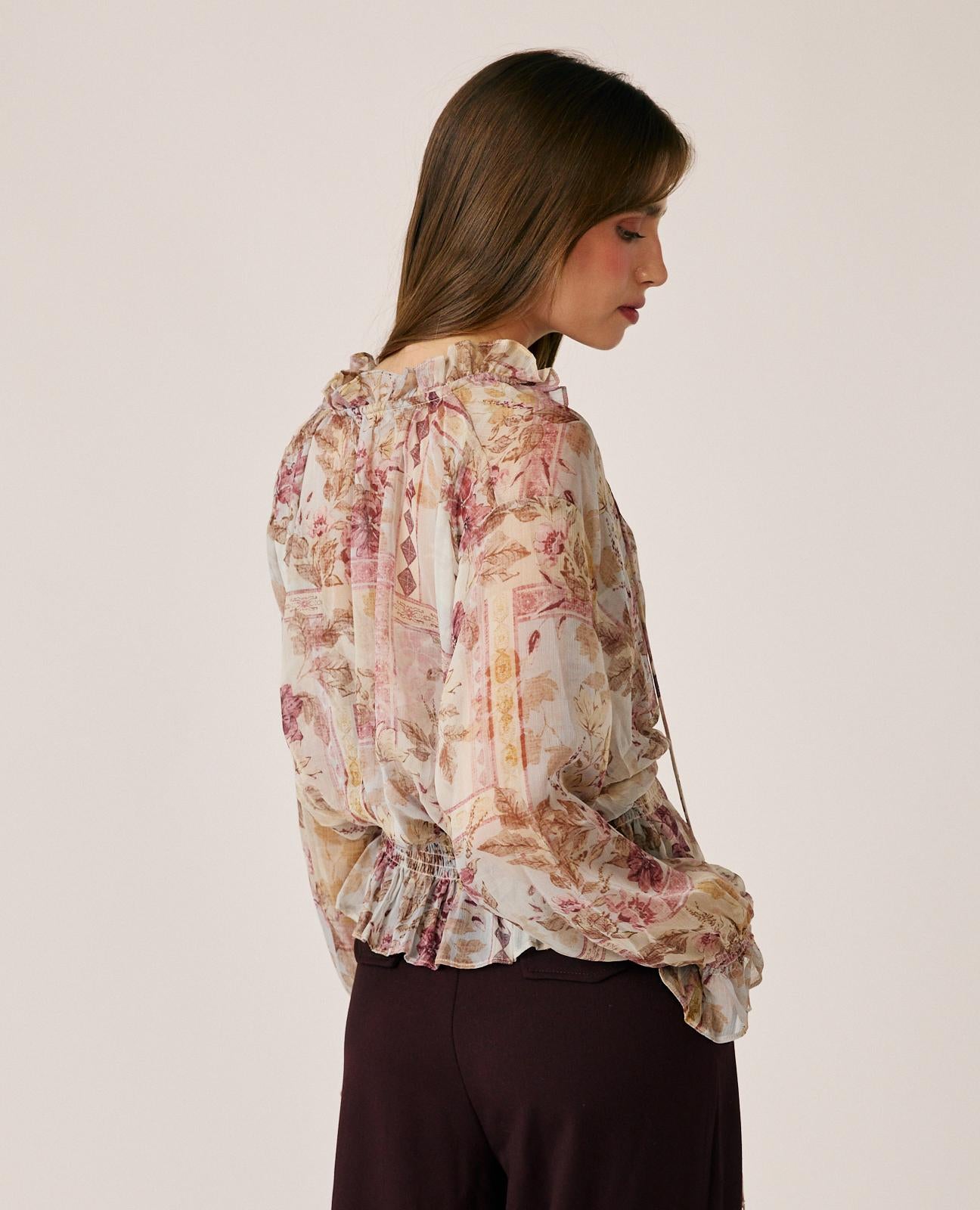 BLUSA GASA FLORAL