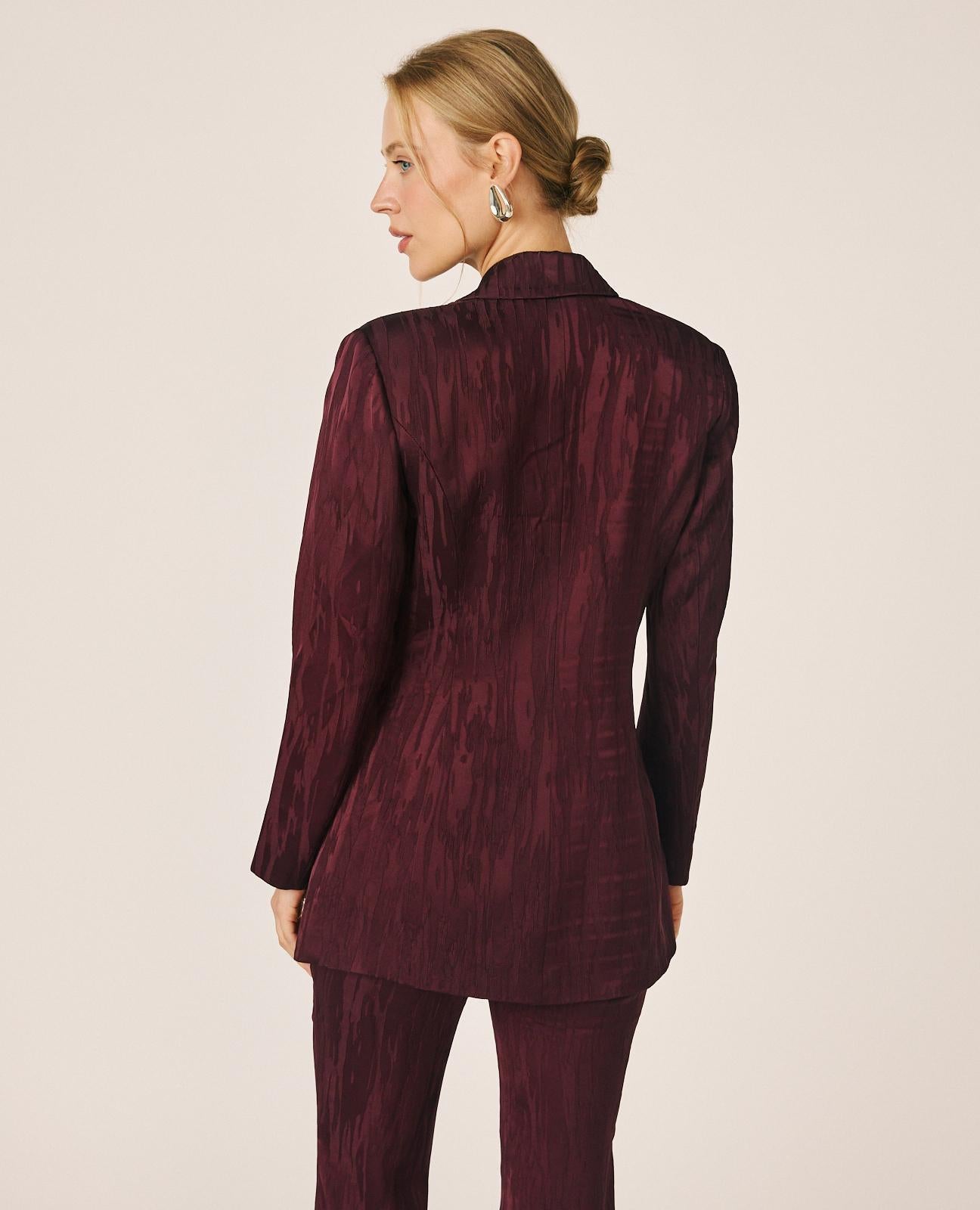 BLAZER JACQUARD SATÉN