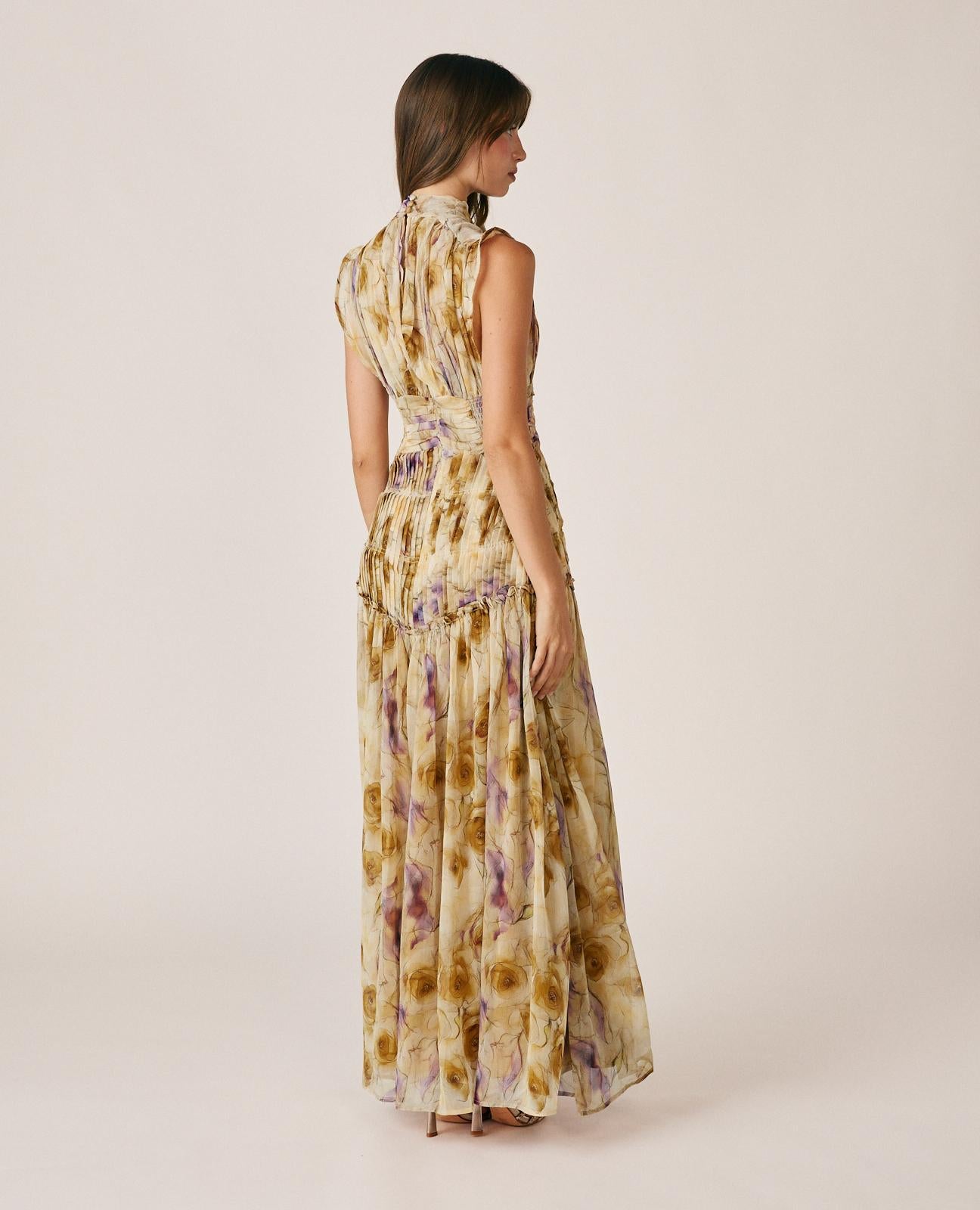 VESTIDO LARGO FLORAL