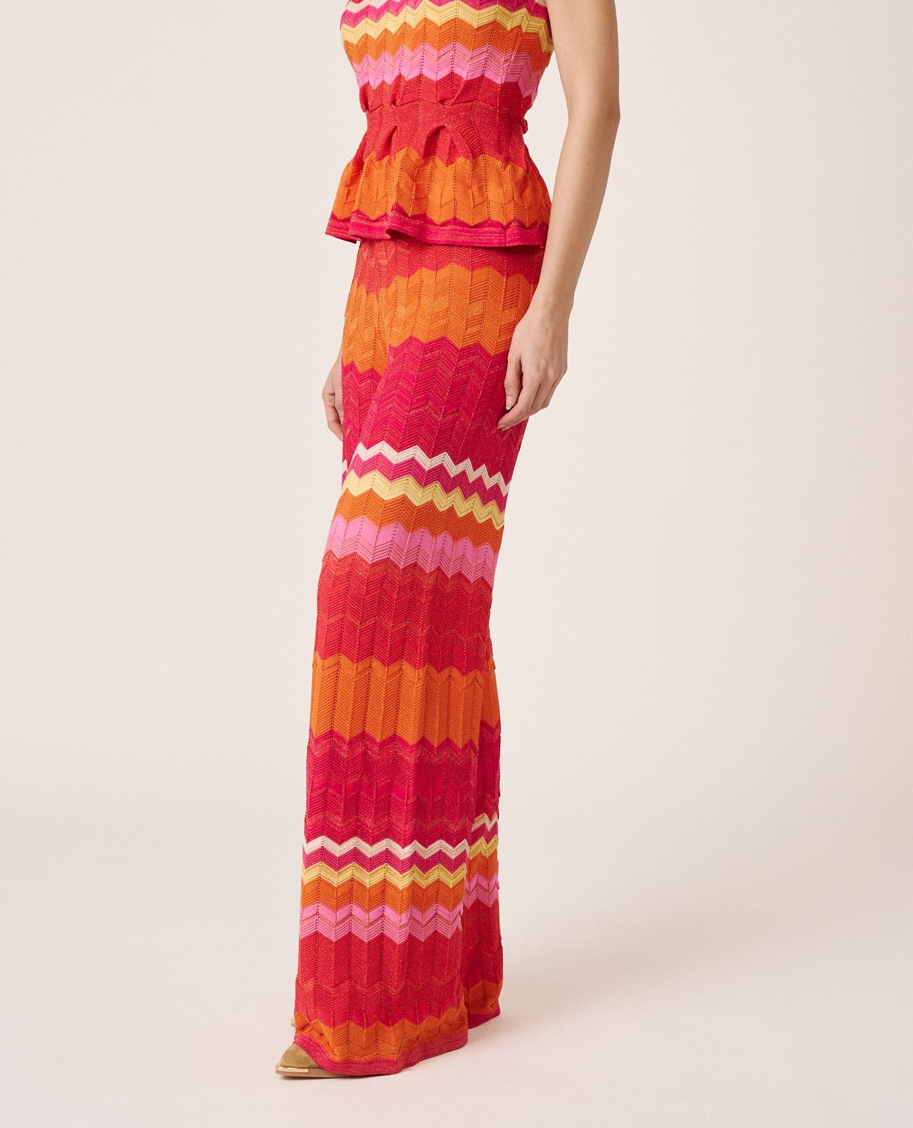 STRAIGHT KNIT TROUSERS