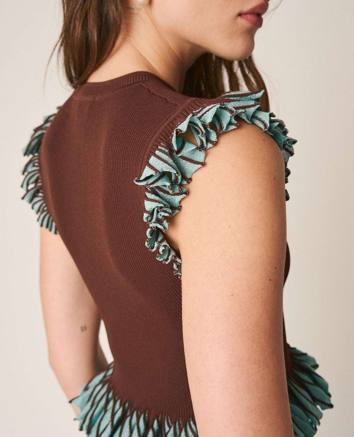 TOP A MAGLIA LISCIA