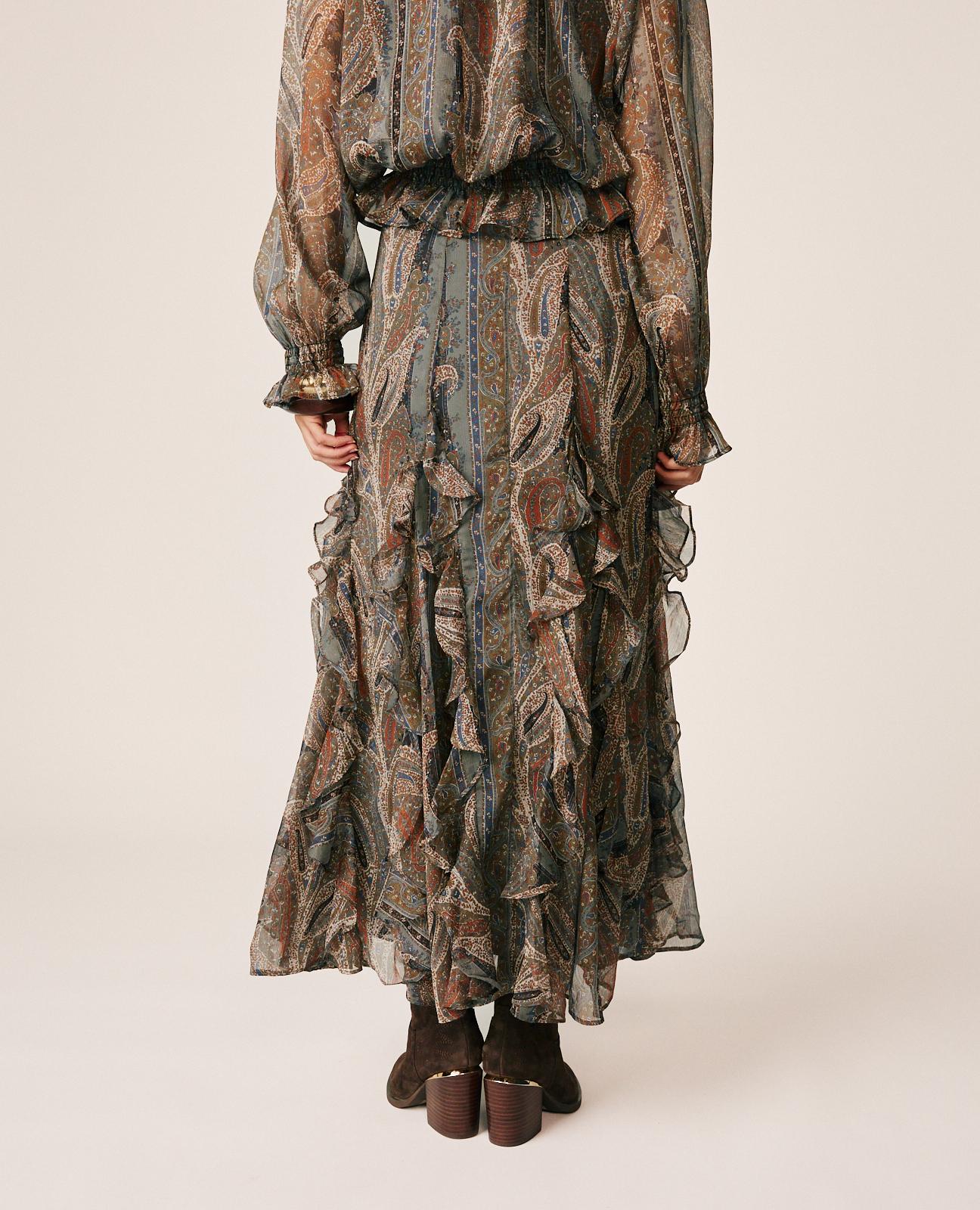 FALDA LARGA PAISLEY