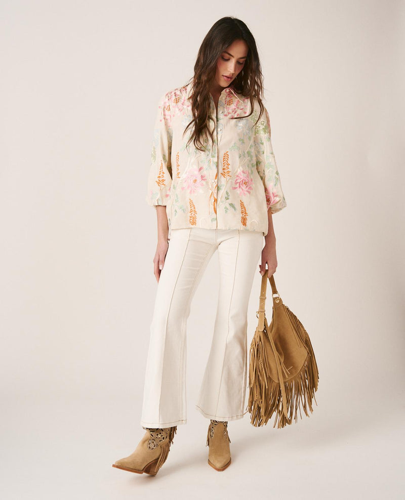 CAMISA BORDADOS FLORES