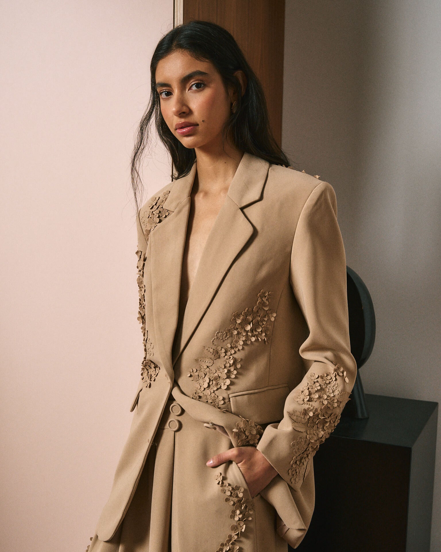 BLAZER EMBROIDERED FLOWERS